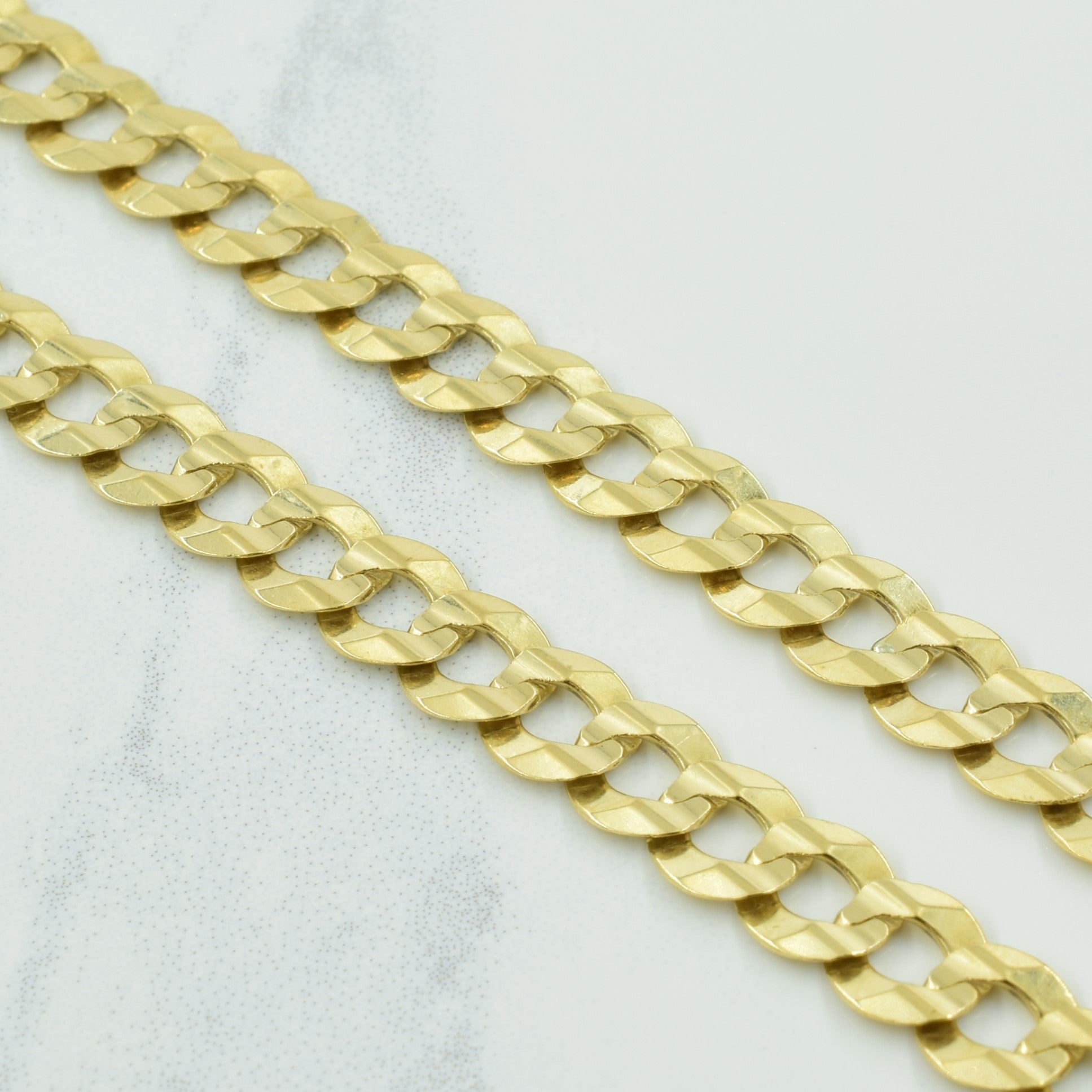 10k Italian Yellow Gold Cuban Link Chain | 24" |