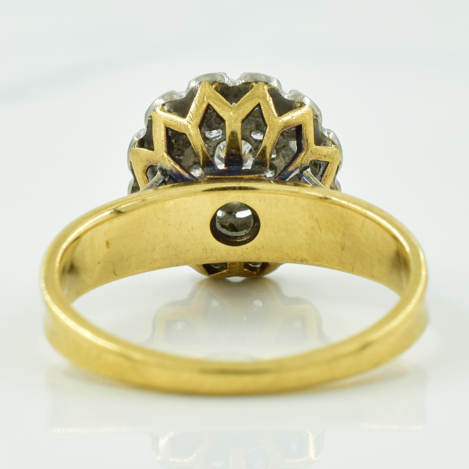 Diamond Halo Cocktail Ring | 0.25ctw | SZ 4.75 |