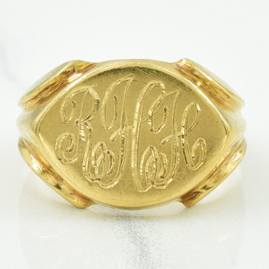 10k Yellow Gold "RHH" Signet Ring | SZ 6.75 |