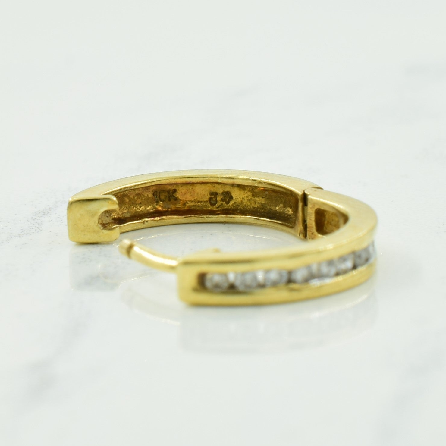 Channel Set Diamond Earrings | 0.20ctw |