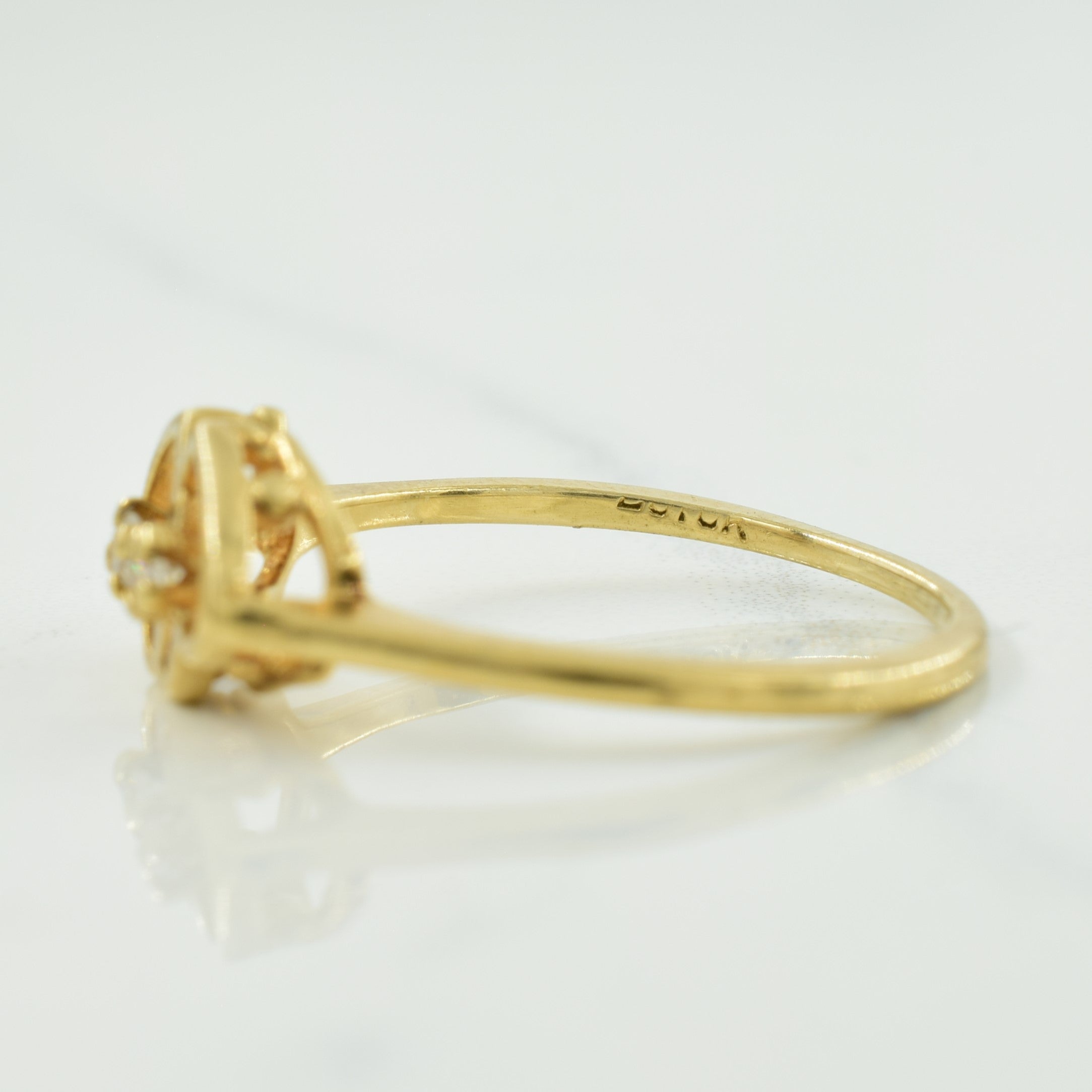 Dual Heart Diamond Ring | 0.05ctw | SZ 5.5 |