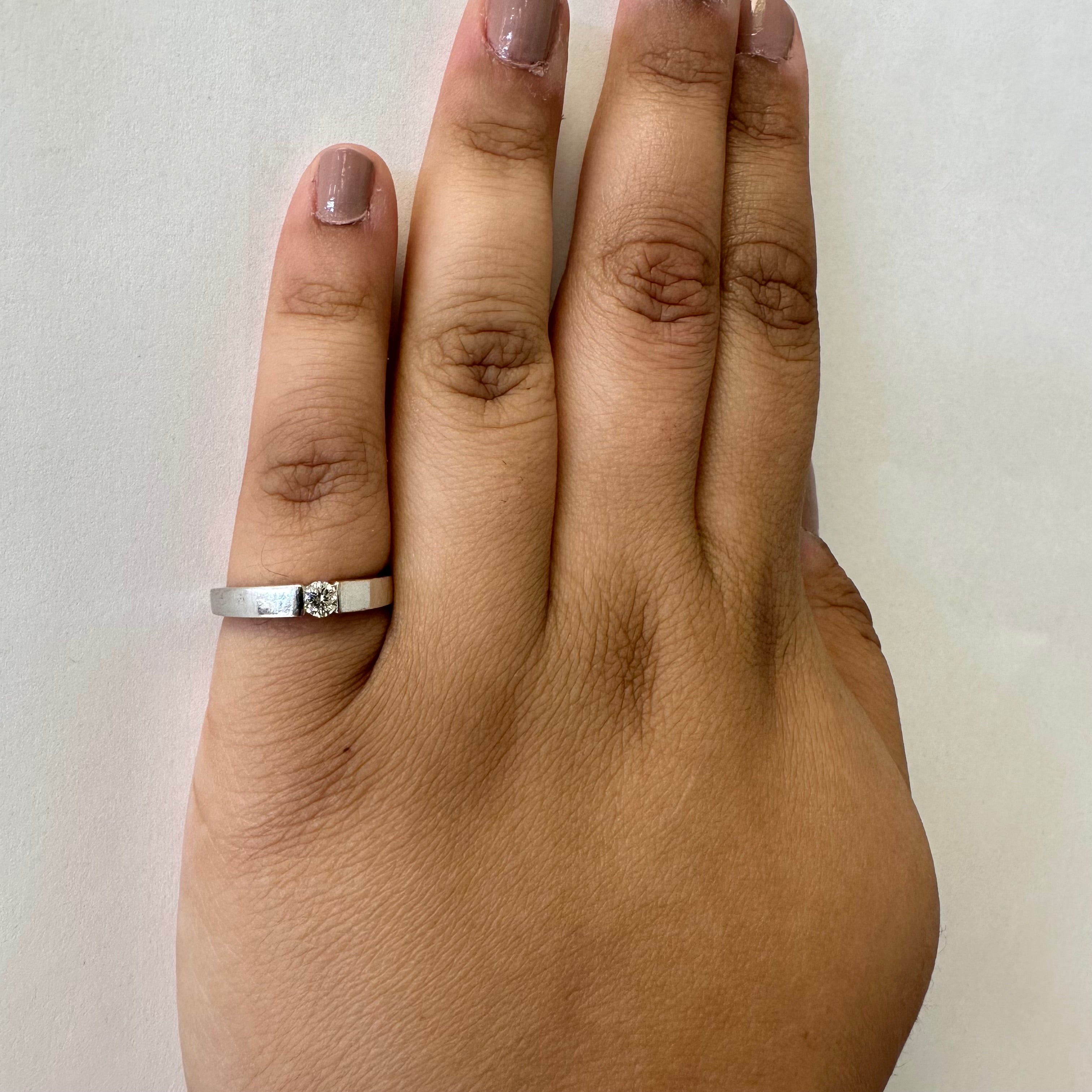 Solitaire Diamond Ring | 0.16ct | SZ 6.25 |