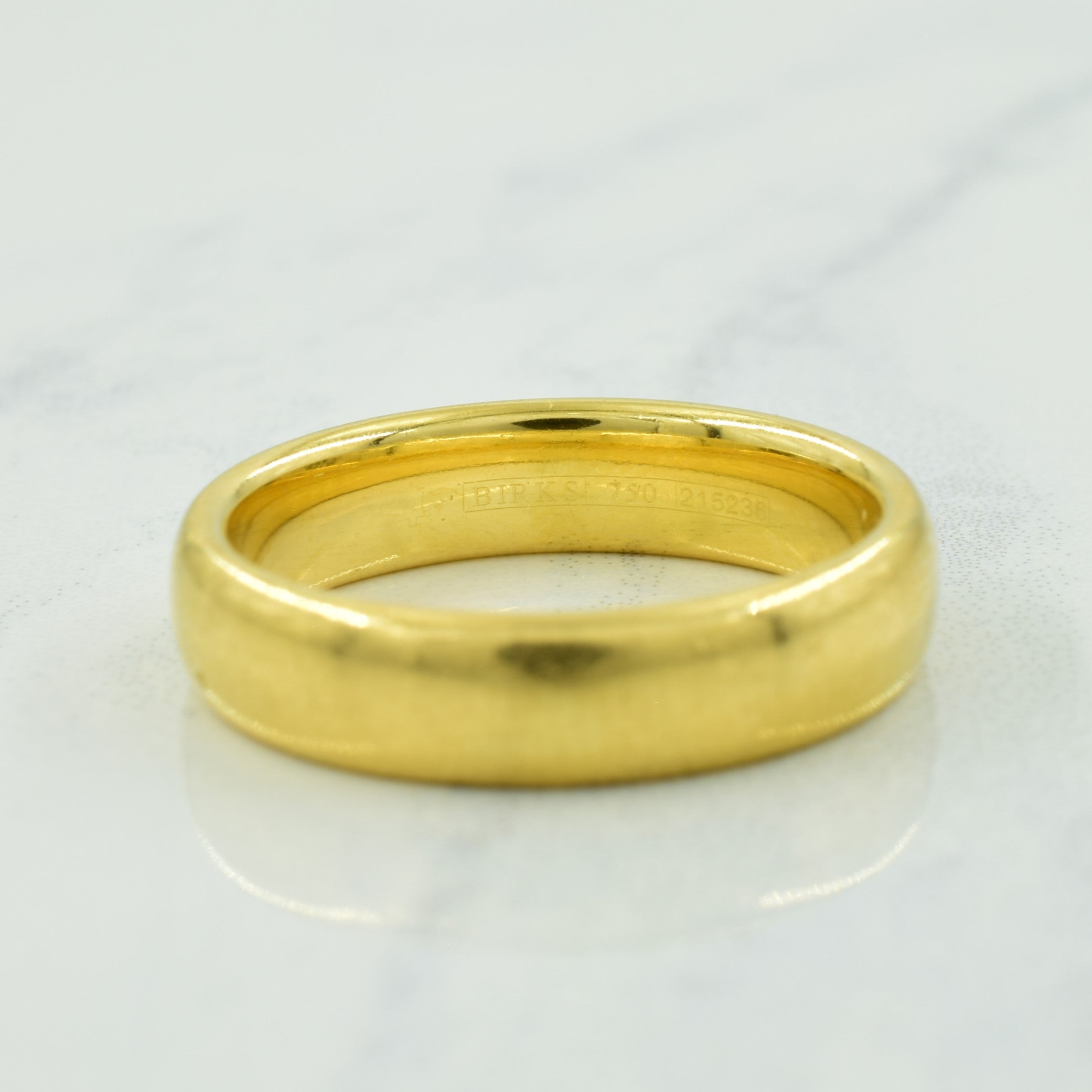 'Birks' 18k Yellow Gold Band | SZ 8 |