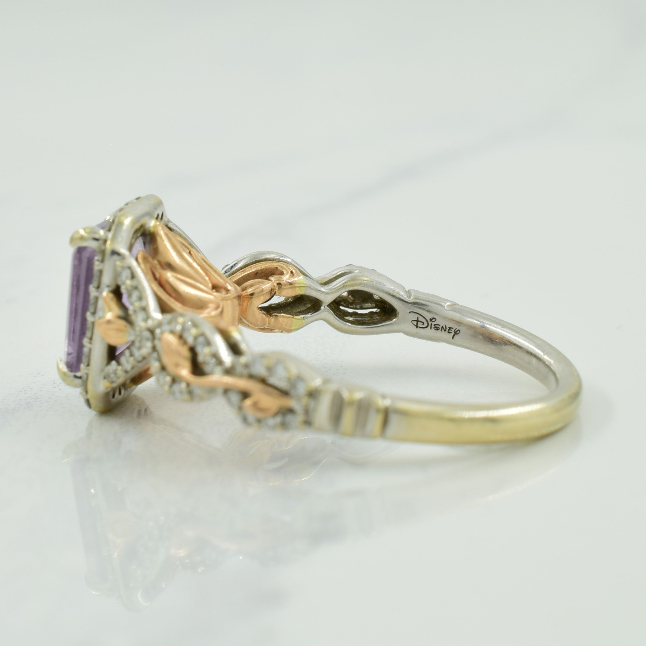 Bague Disney en améthyste et diamants | 1,00 ct, 0,40 ct au total | Taille 7 |