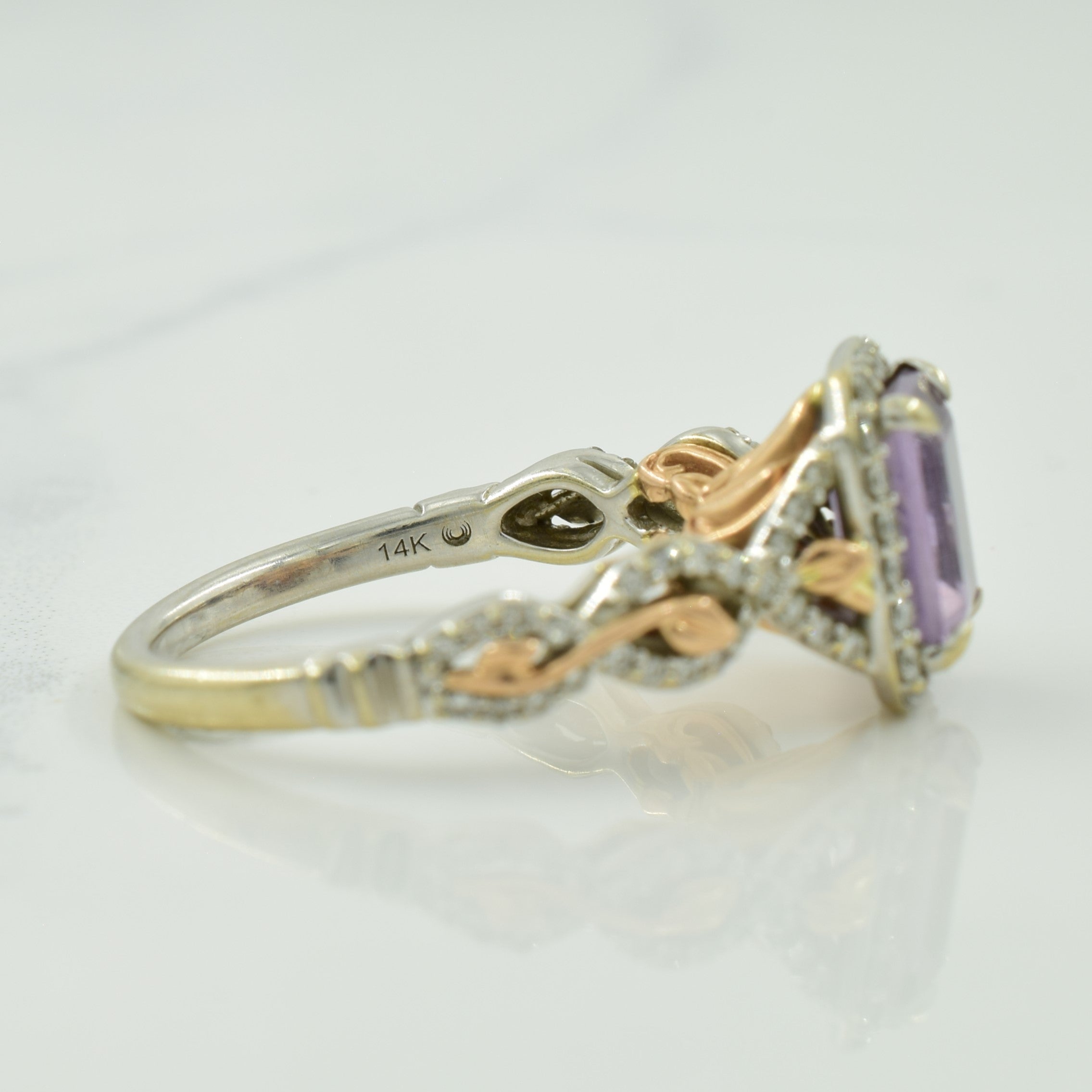 Bague Disney en améthyste et diamants | 1,00 ct, 0,40 ct au total | Taille 7 |