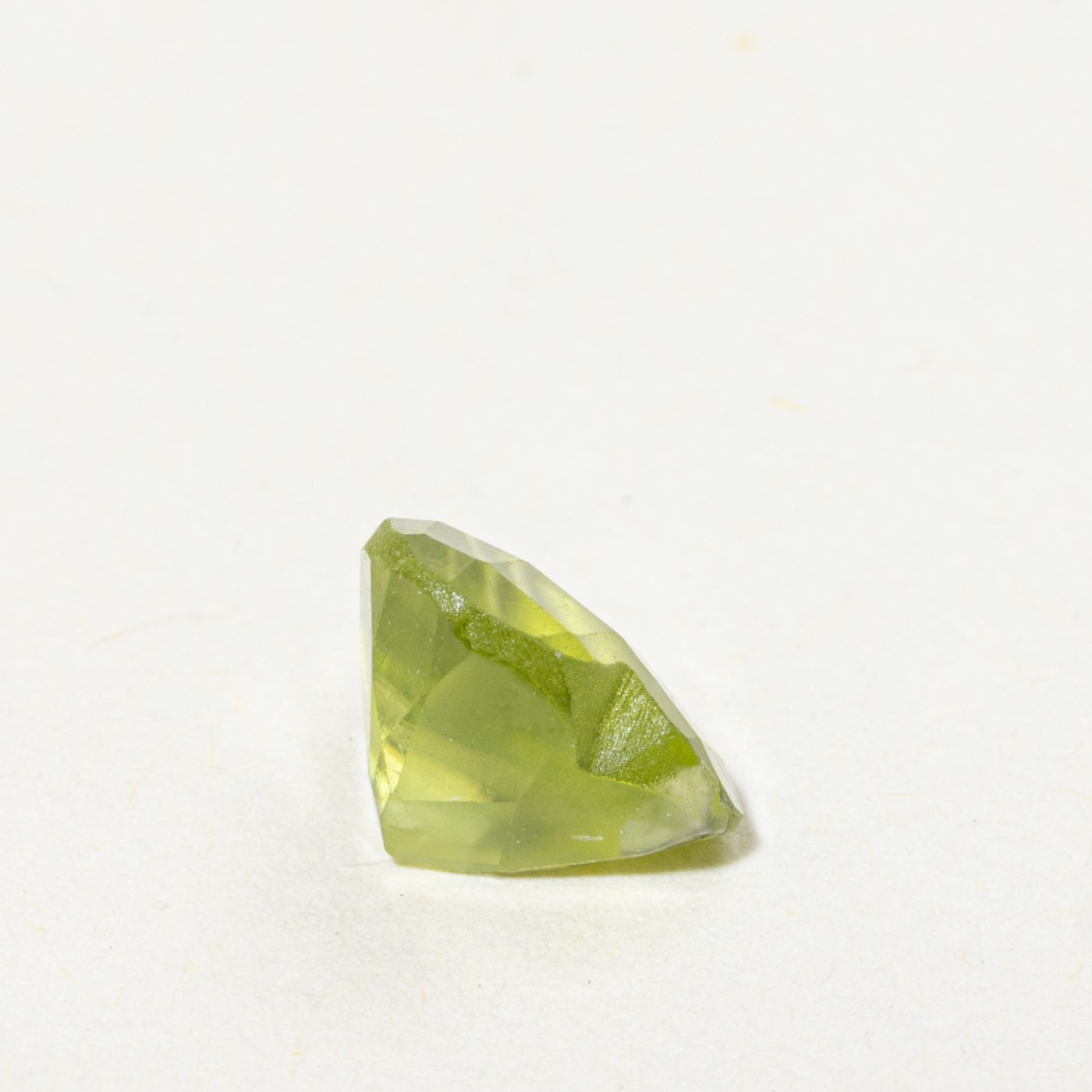 Loose Stones with Checkerboard Heart Cut Peridot