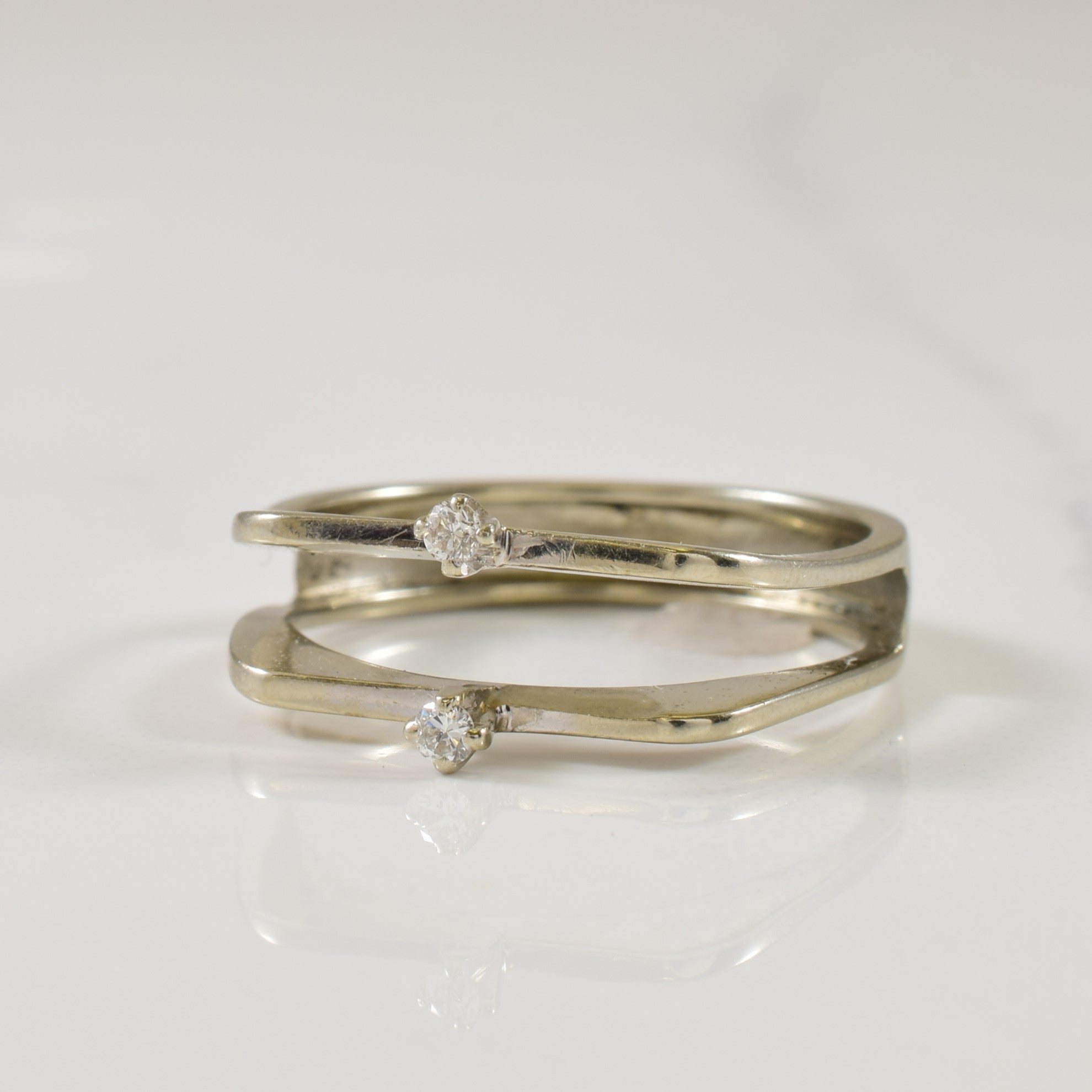 Dual Diamond Ring | 0.04ctw | SZ 7.5 |