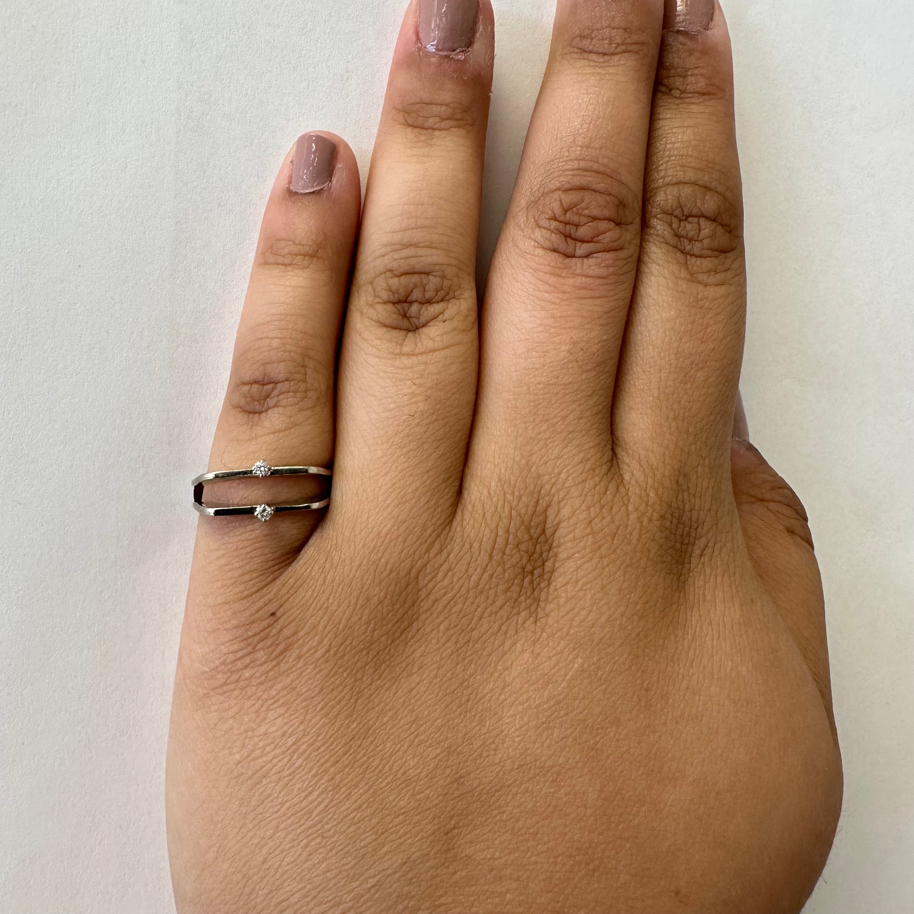 Dual Diamond Ring | 0.04ctw | SZ 7.5 |