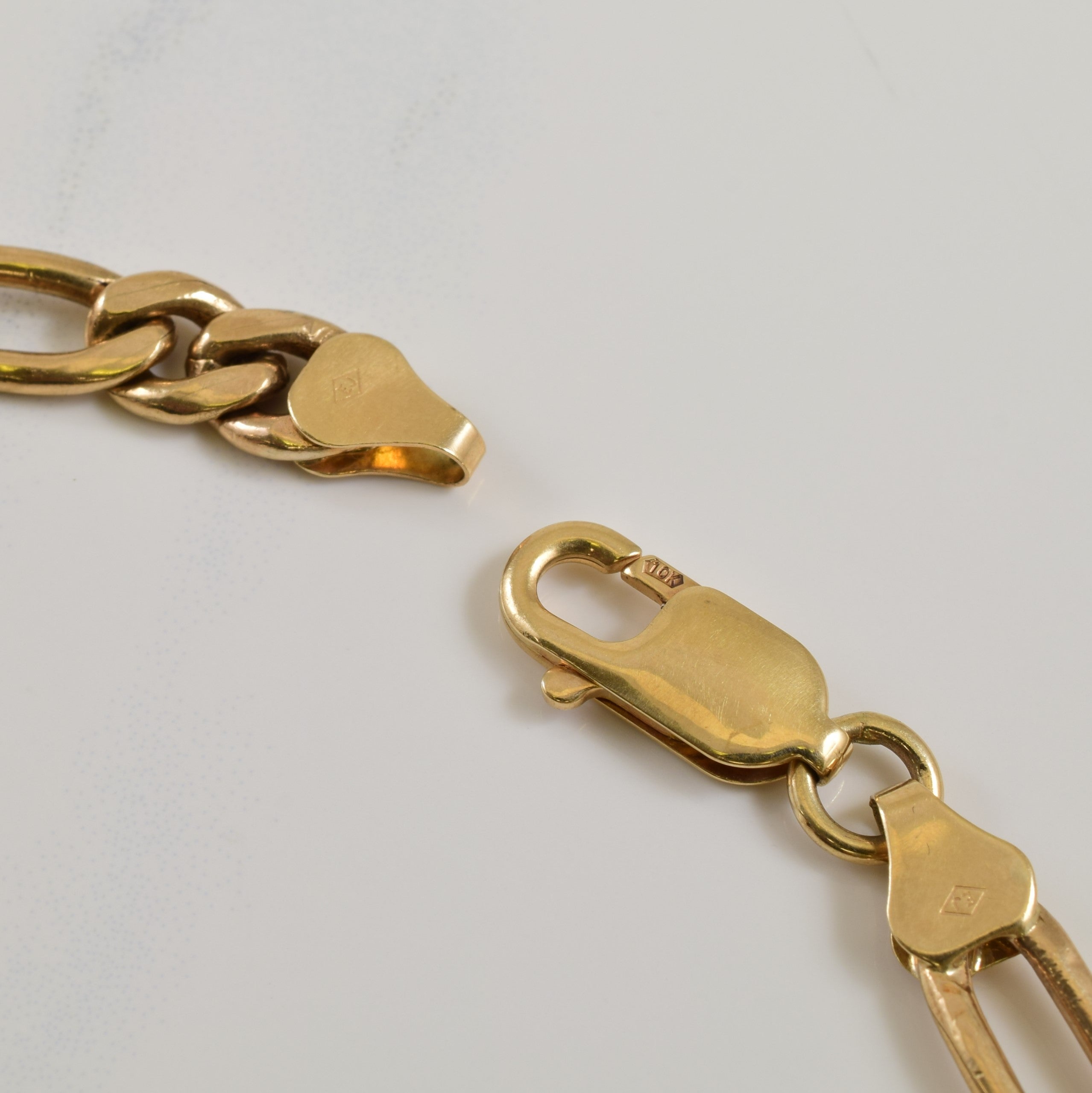 10k Yellow Gold Figaro Bracelet | 7.00" |