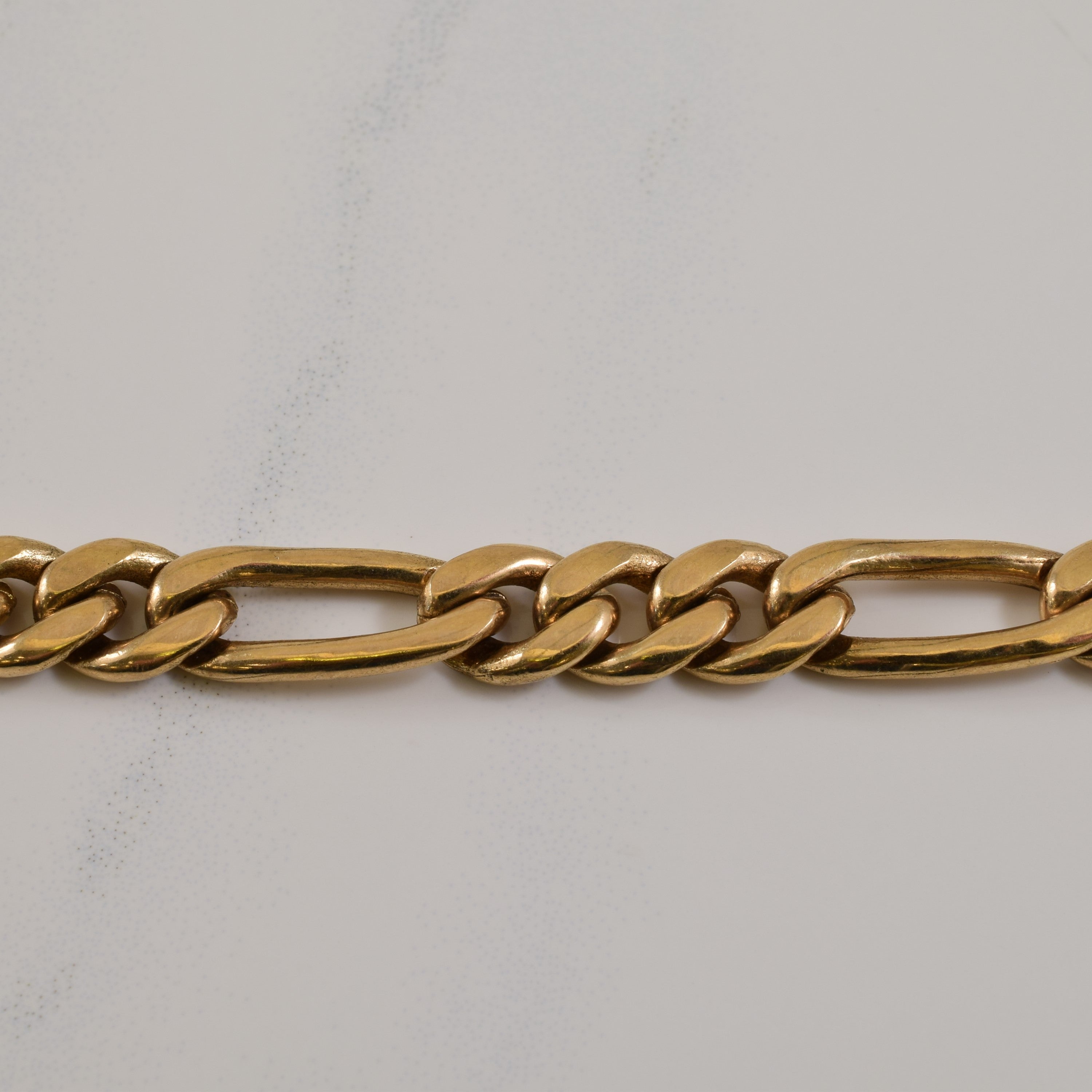 10k Yellow Gold Figaro Bracelet | 7.00" |