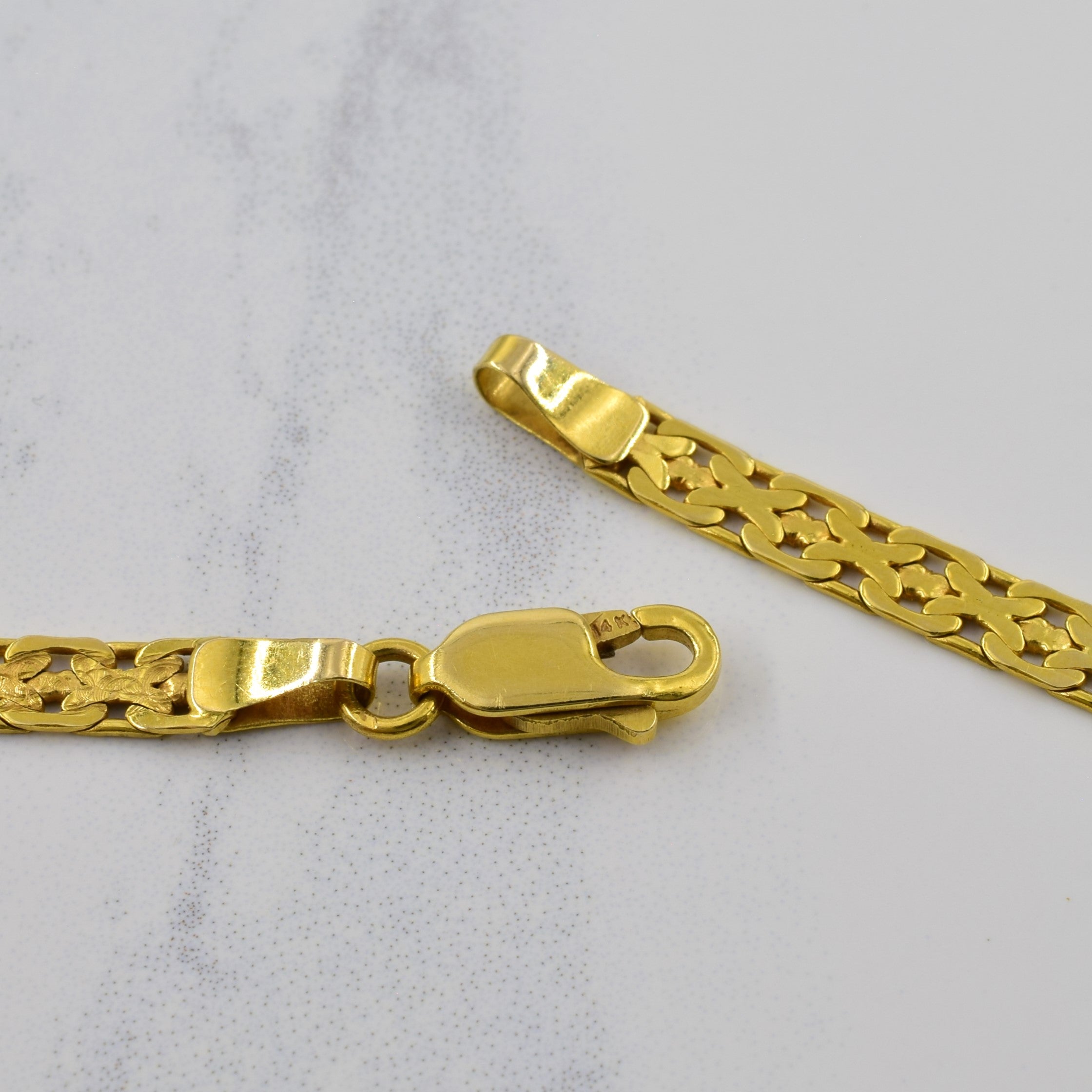 14k Yellow Gold Fancy Chain | 18" |