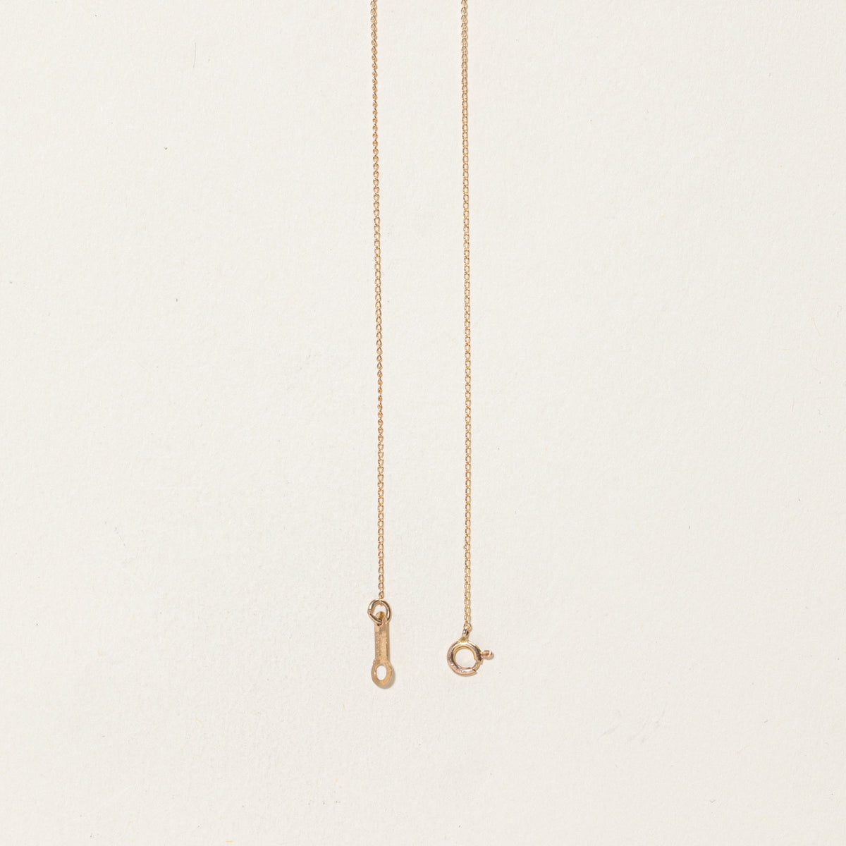 10k Diamond Plain Heart Pendant Necklace | 17"
