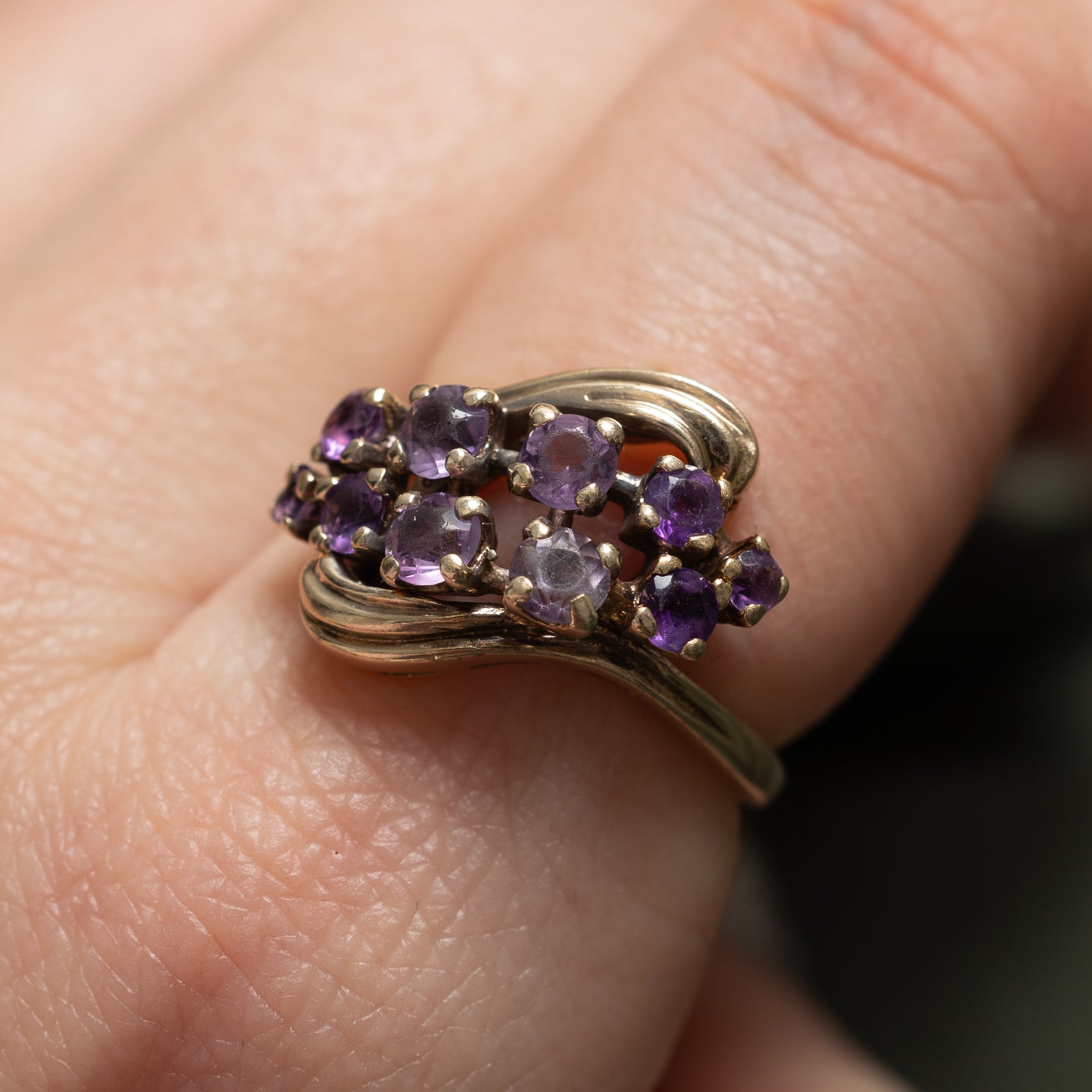 'Birks' Amethyst Waterfall Ring | 1.00ctw | SZ 5.5 |