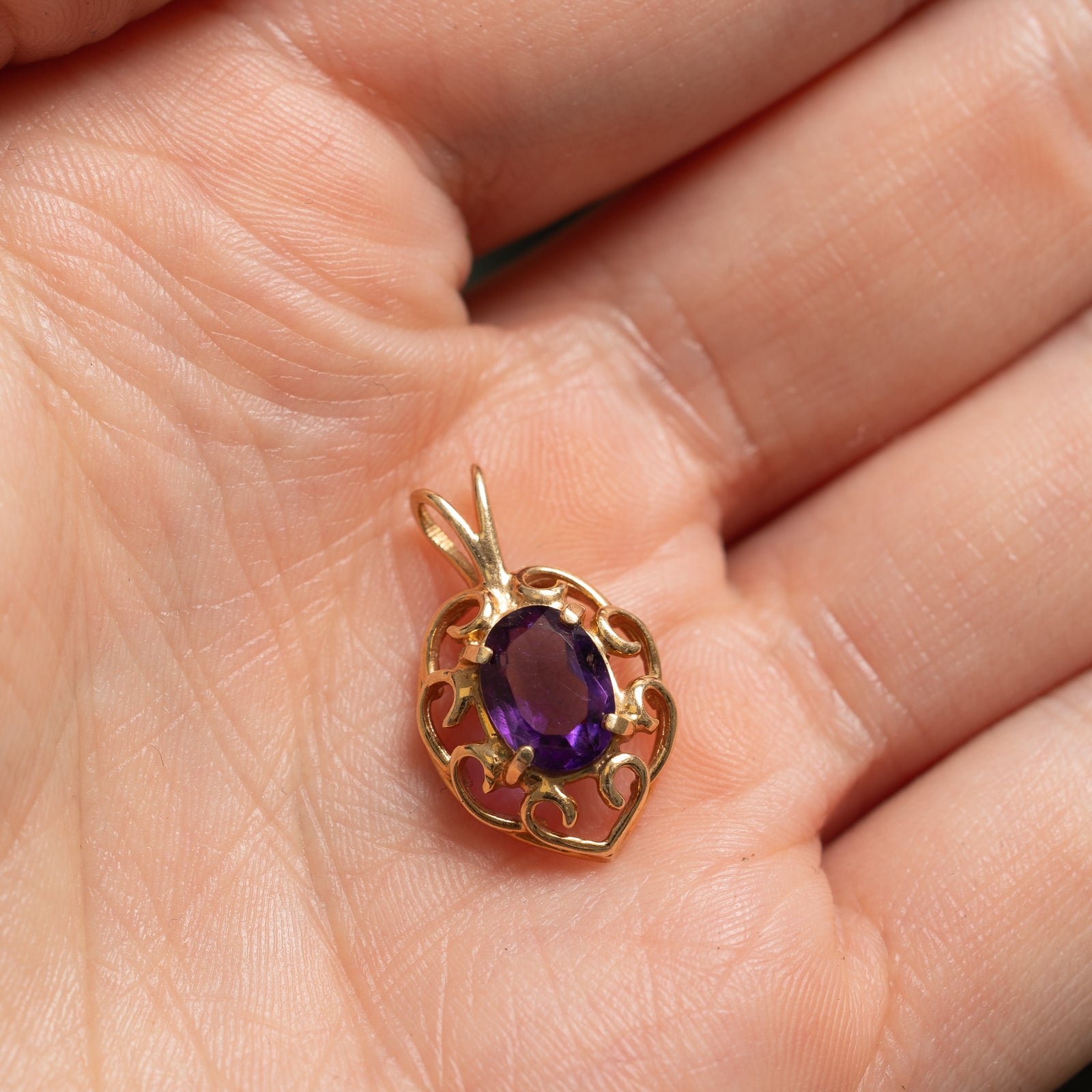 Ornate Amethyst Pendant | 1.00ct |