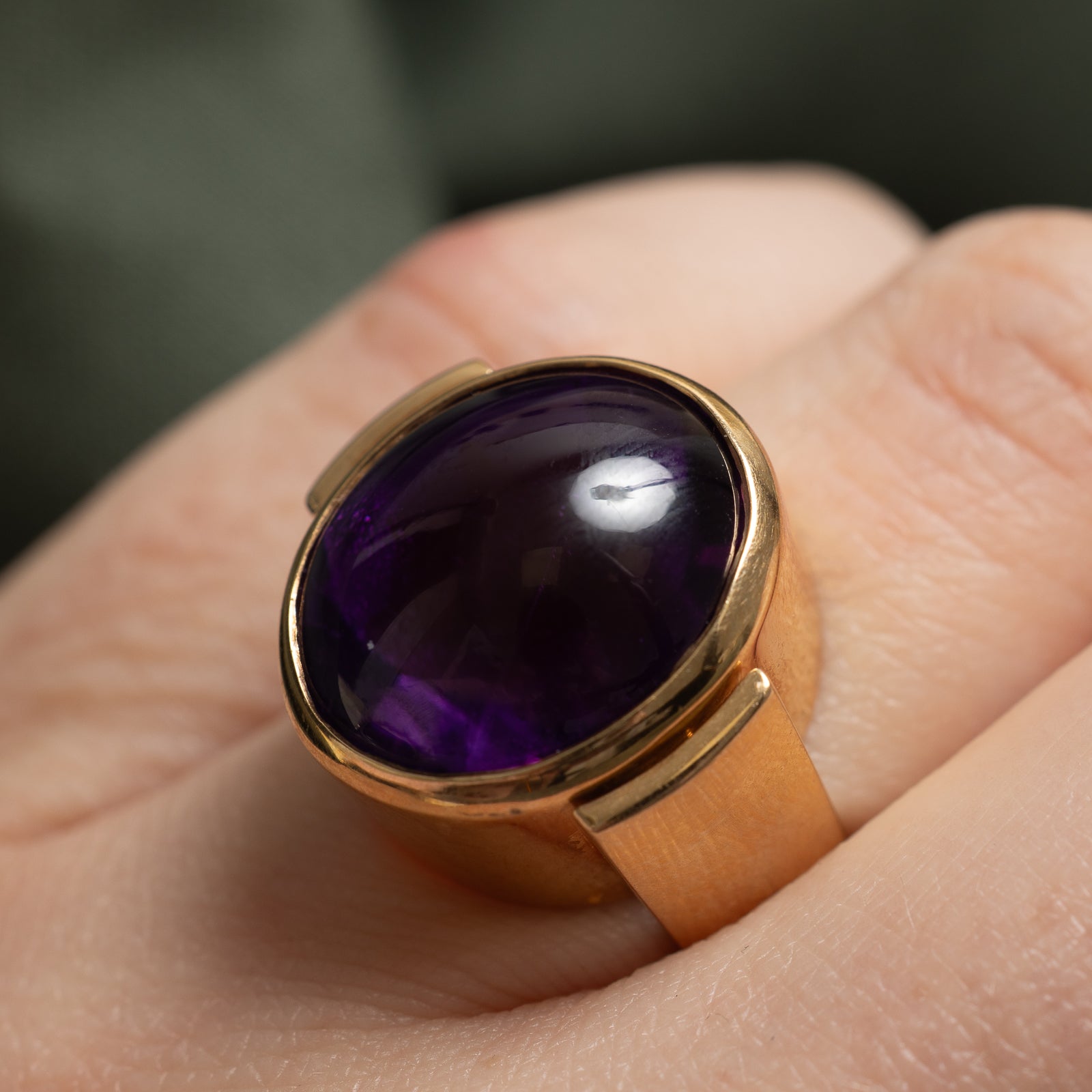 Bague cocktail en améthyste | 18,00 ct | Taille 5 |