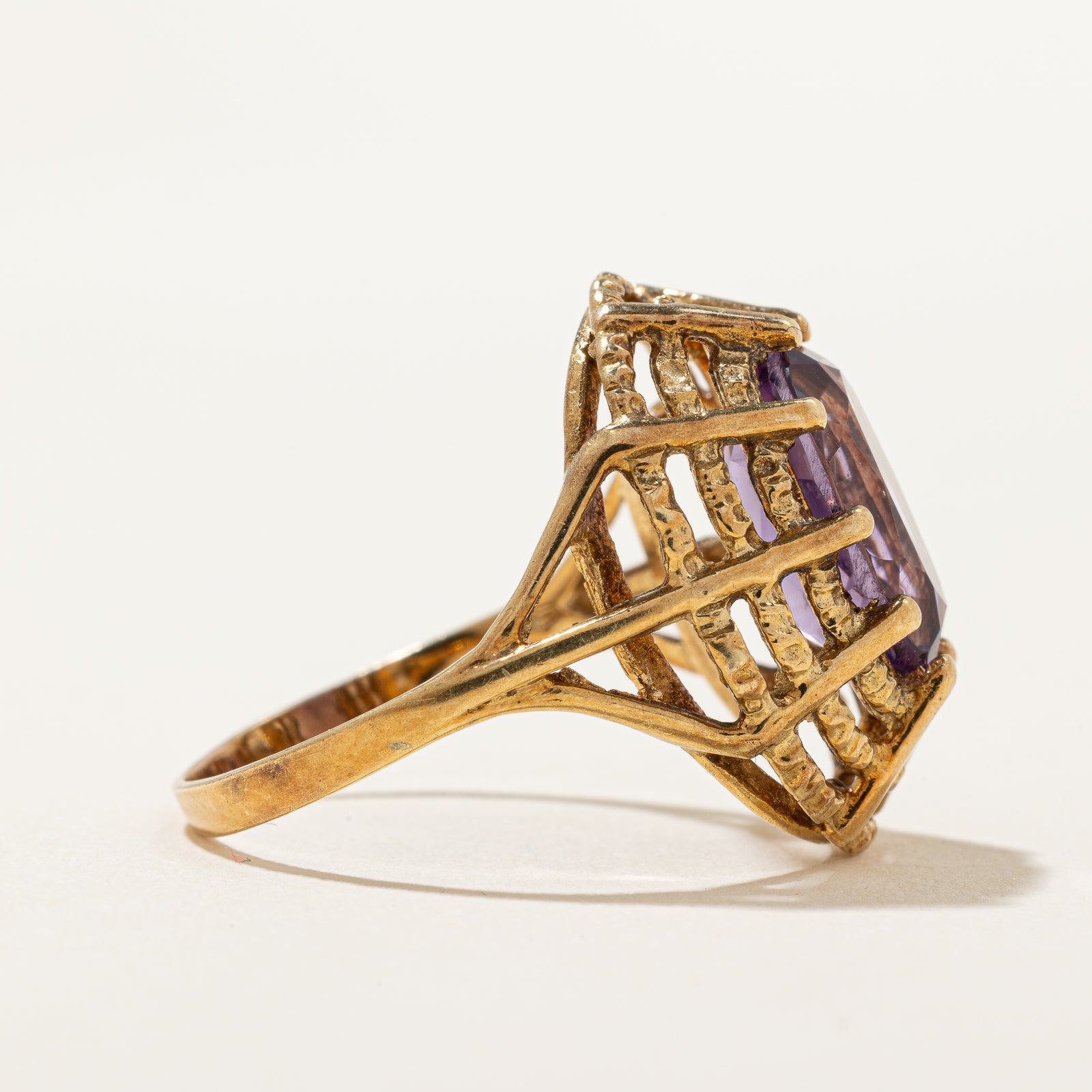 Amethyst Webbed Dome Ring | 2.60ct | SZ 8.5 |