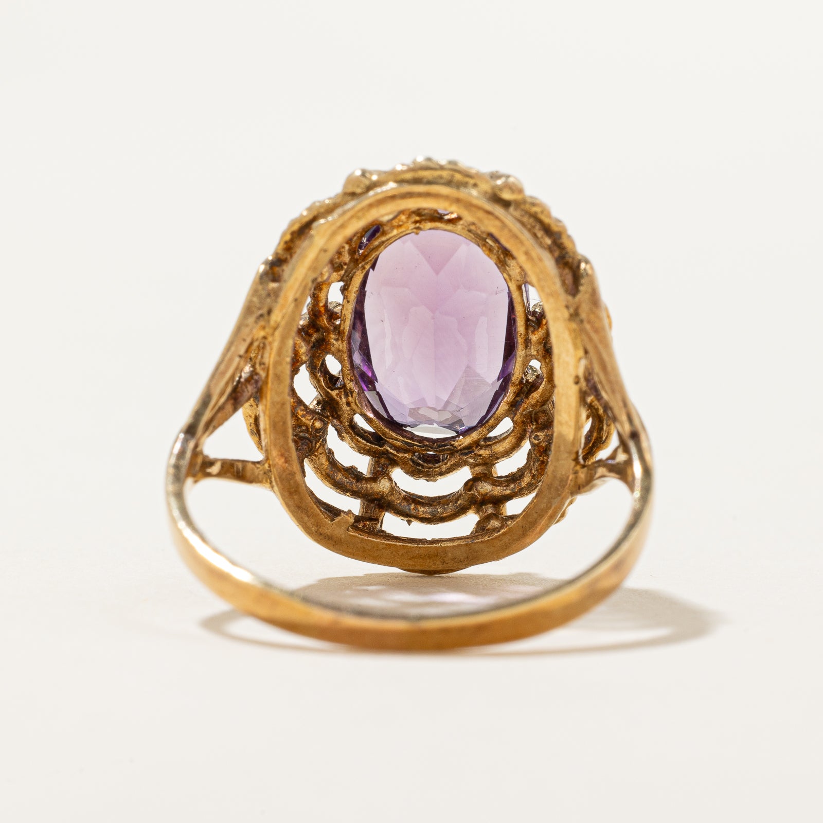 Amethyst Webbed Dome Ring | 2.60ct | SZ 8.5 |