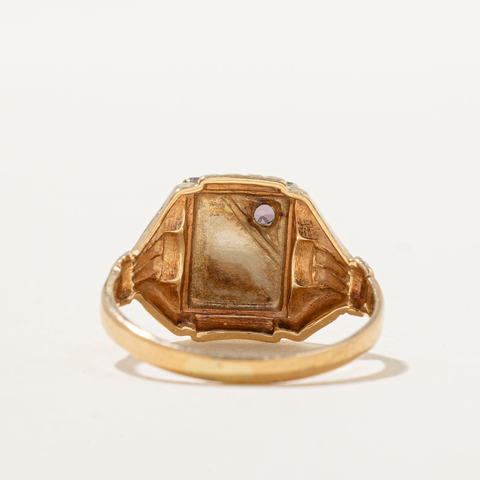Bague chevalière ornée avec initiale « CSK » | Taille 4,5 |