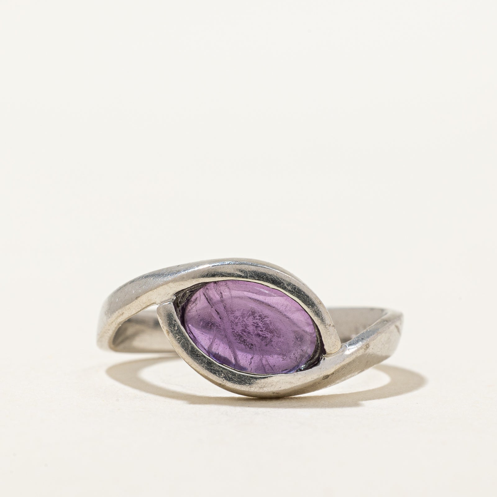 Cabochon Cut Amethyst Ring | 0.60ct | SZ 4.5 |
