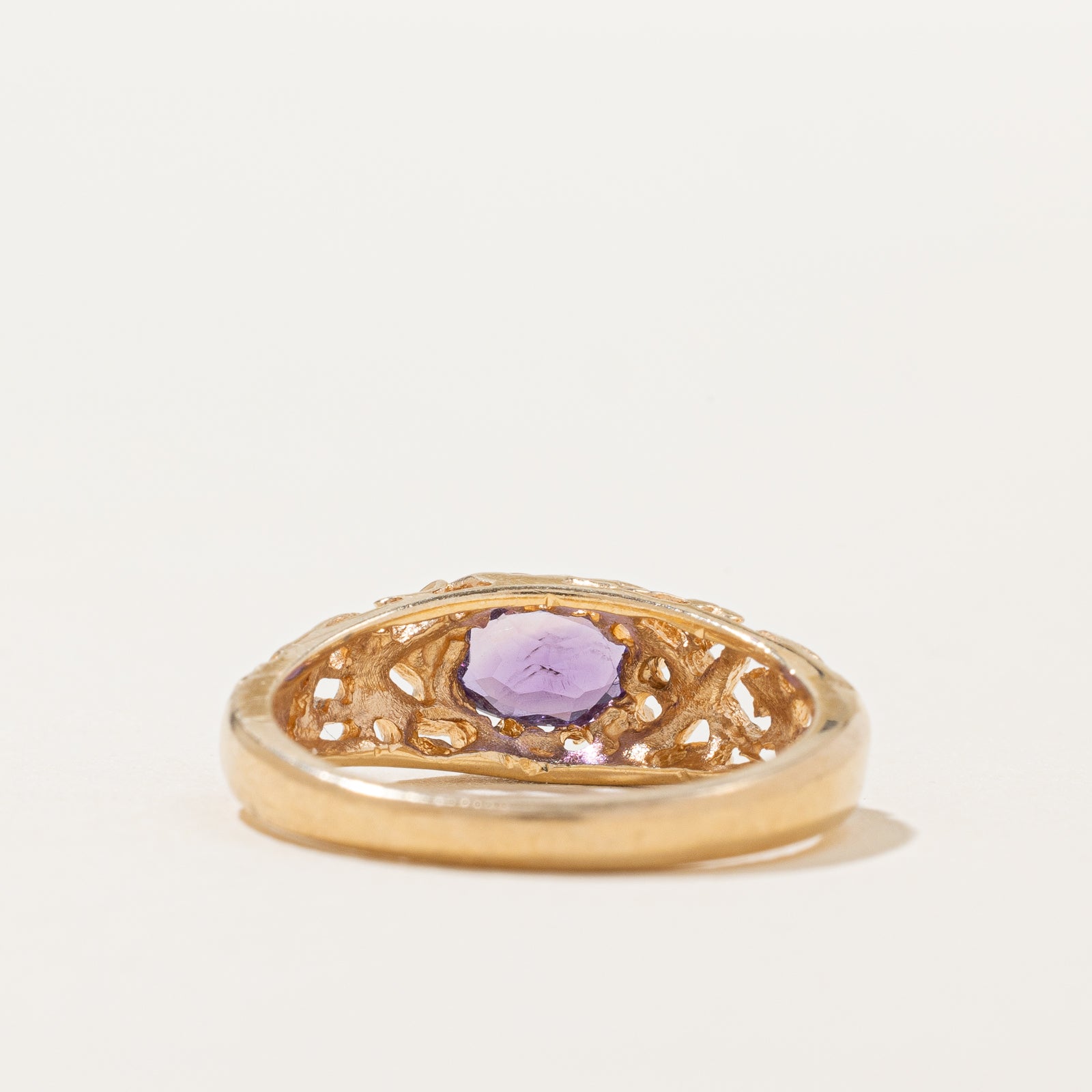 Bague en filigrane d'améthyste | 0,33 ct | Taille 6 |