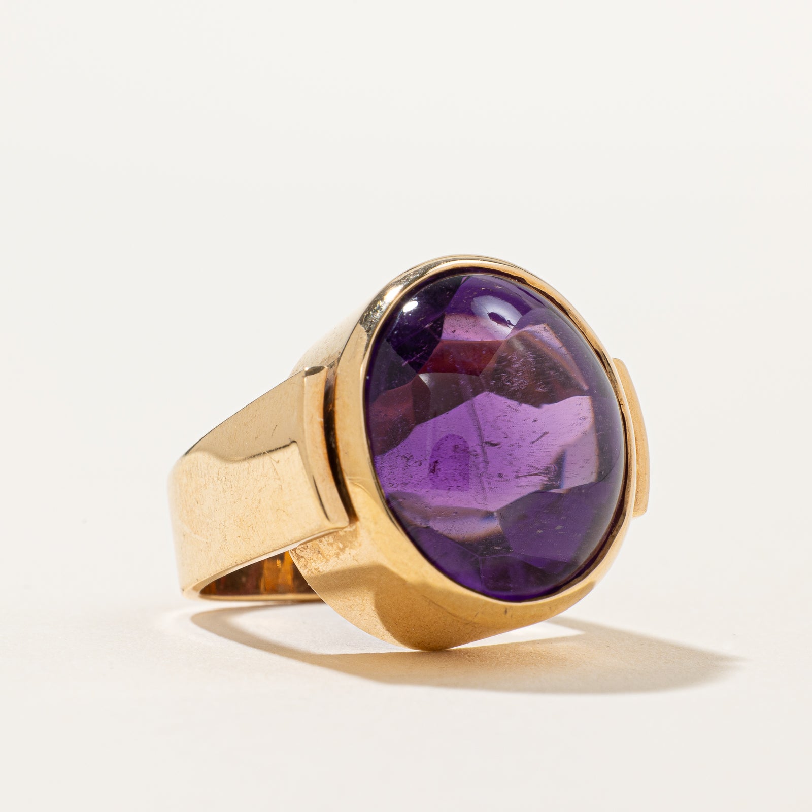 Bague cocktail en améthyste | 18,00 ct | Taille 5 |