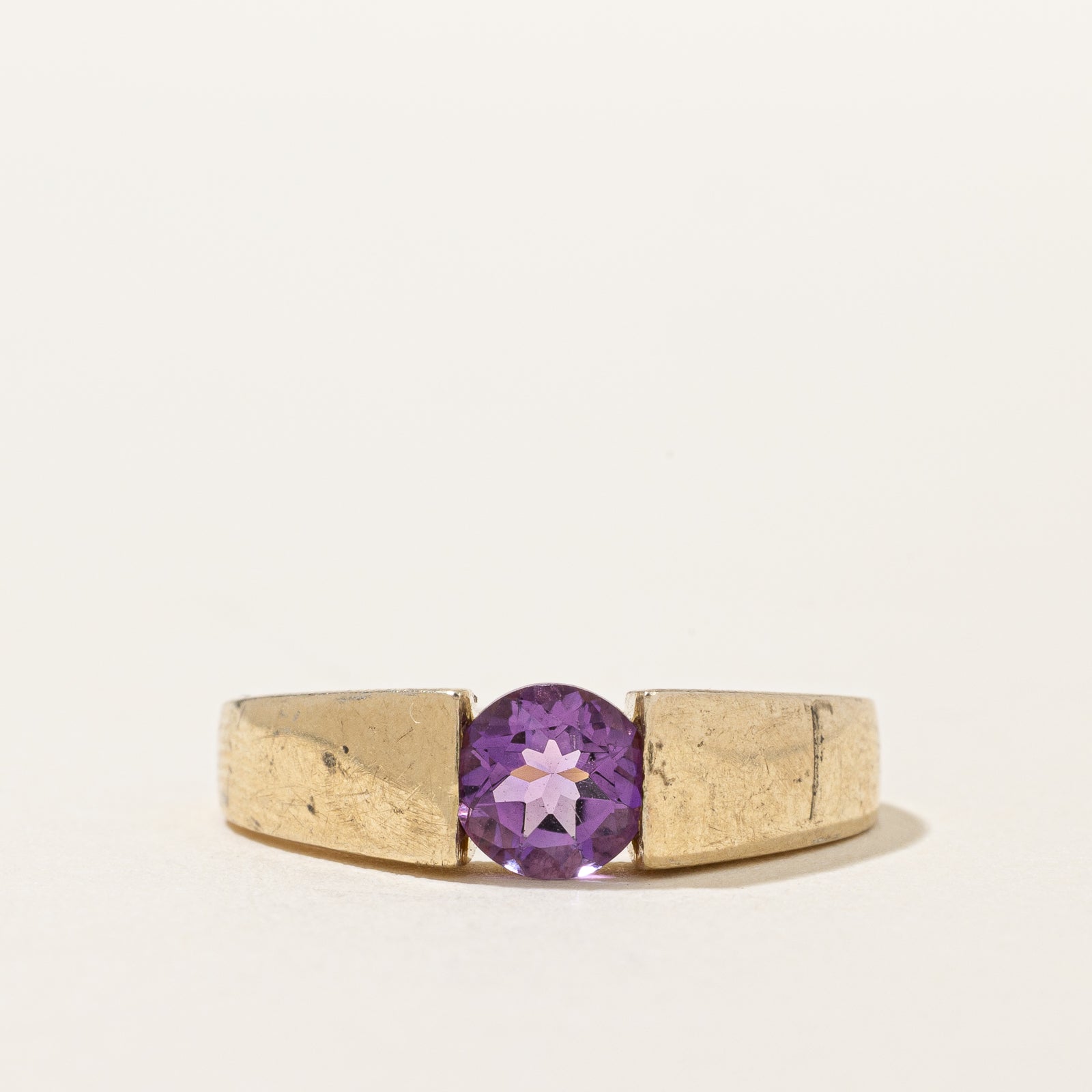 Tension Set Amethyst Ring | 0.60ct | SZ 8 |