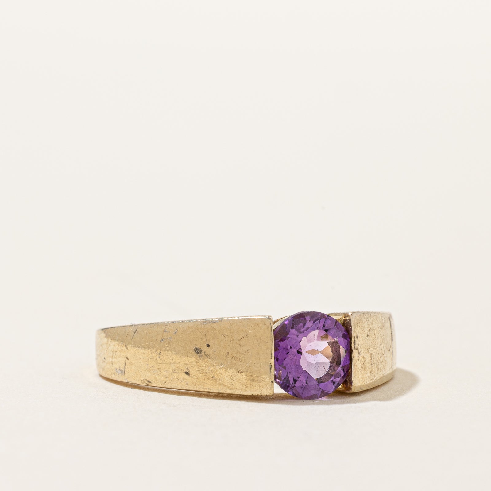 Tension Set Amethyst Ring | 0.60ct | SZ 8 |