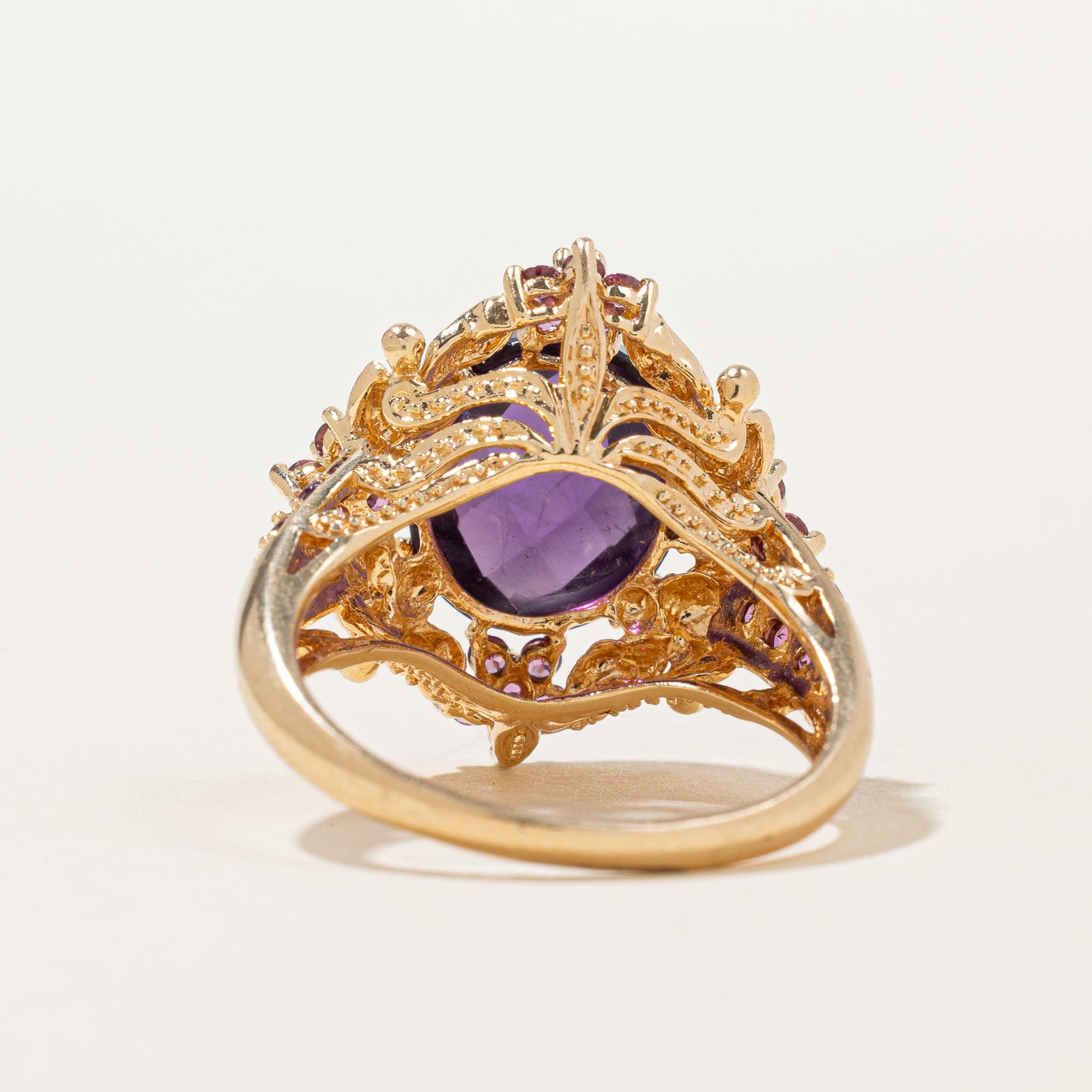 Vintage Amethyst Cocktail Ring | 5.00ct, 0.70ctw | SZ 8 |