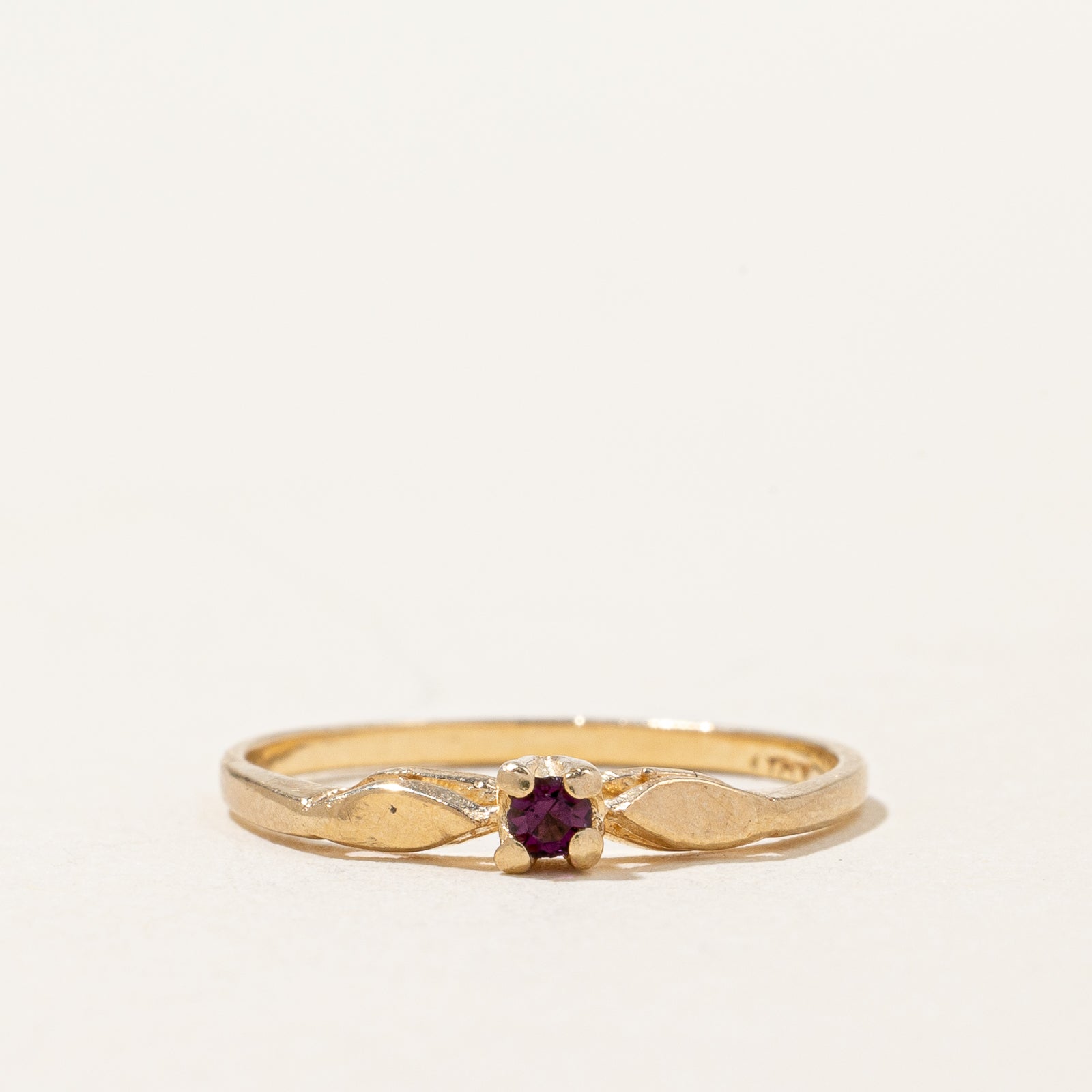 Purple Glass Petite Ring | SZ 4 |