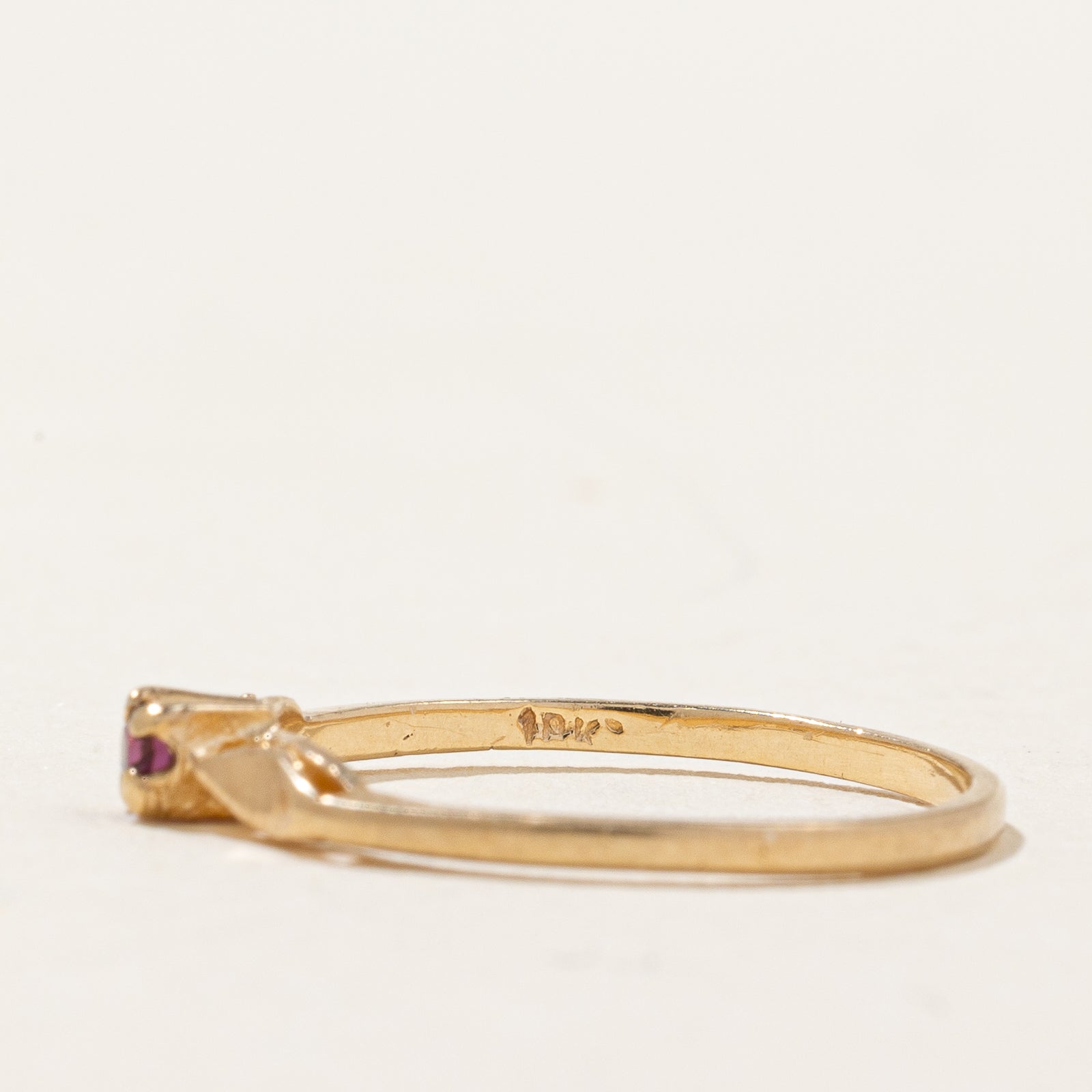 Purple Glass Petite Ring | SZ 4 |
