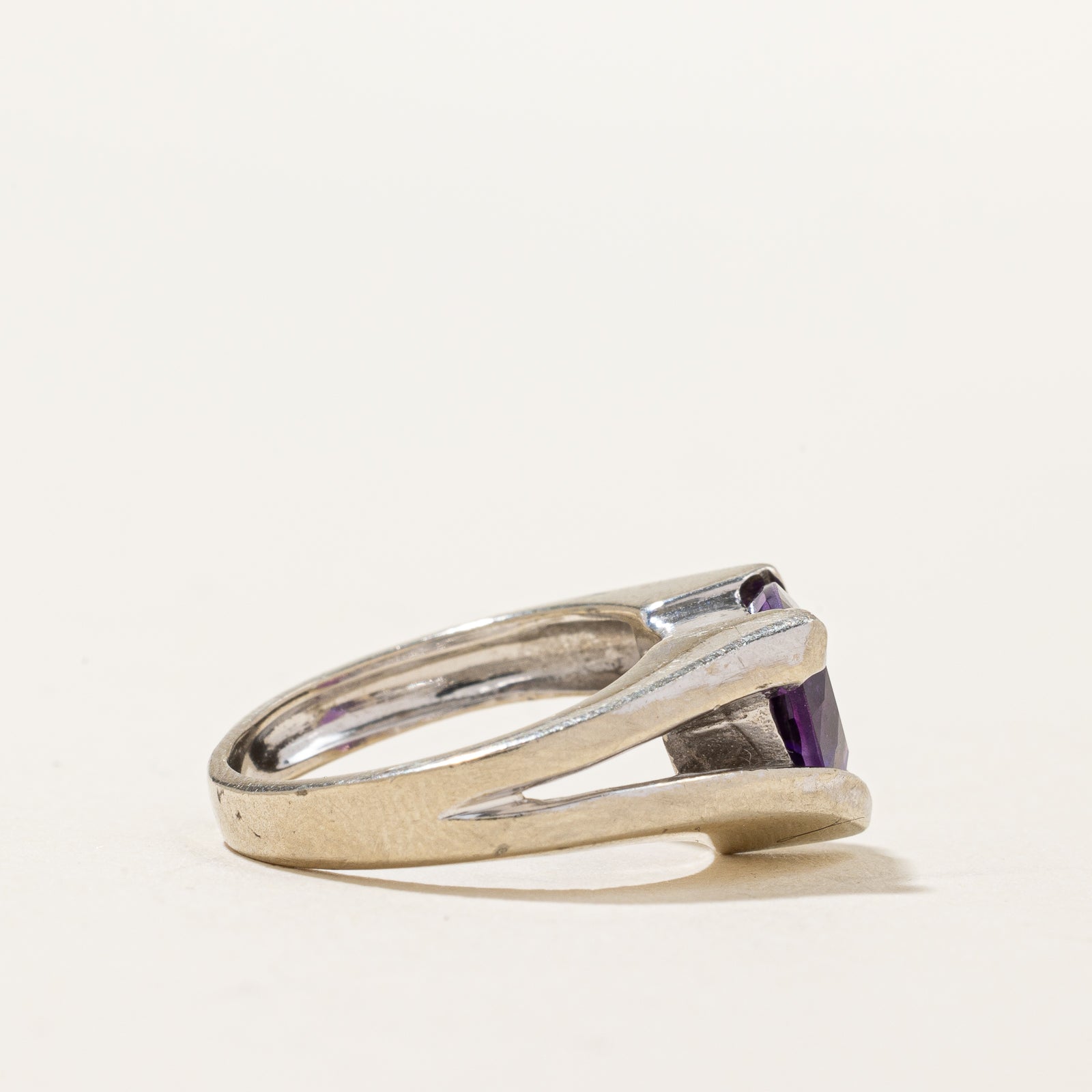 Trilliant Cut Amethyst Ring | 1.25ct | SZ 4.25 |