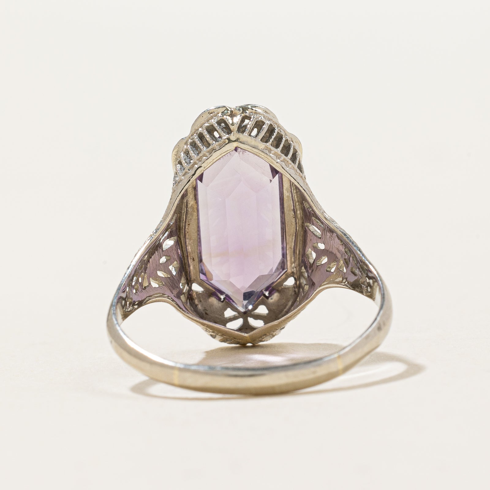 Bague vintage en améthyste filigranée | 2,00 ct | Taille 7,25 |