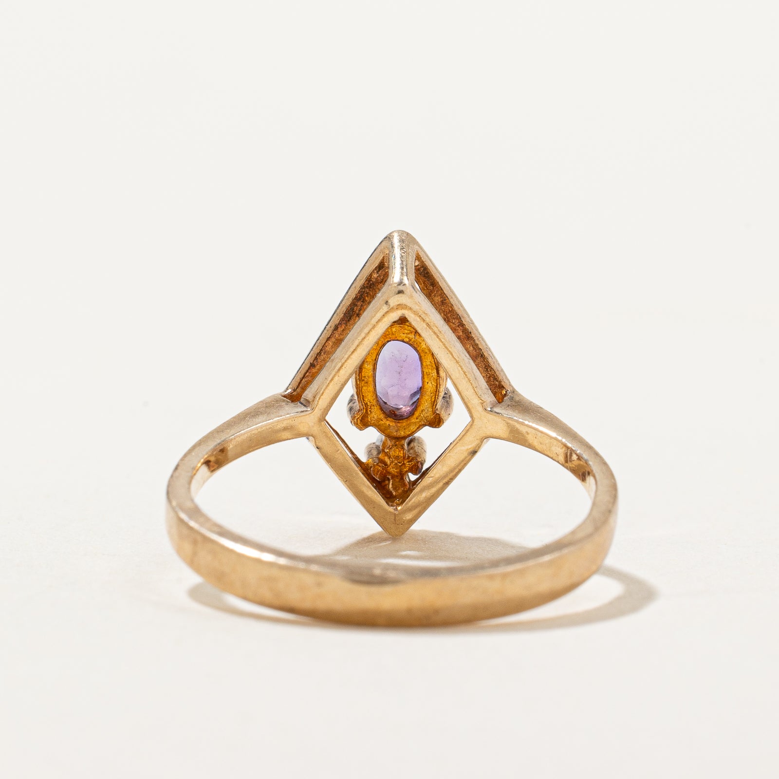 'Birks' Amethyst & Diamond Ring | 0.30ct, 0.015ct | SZ 5.25 |