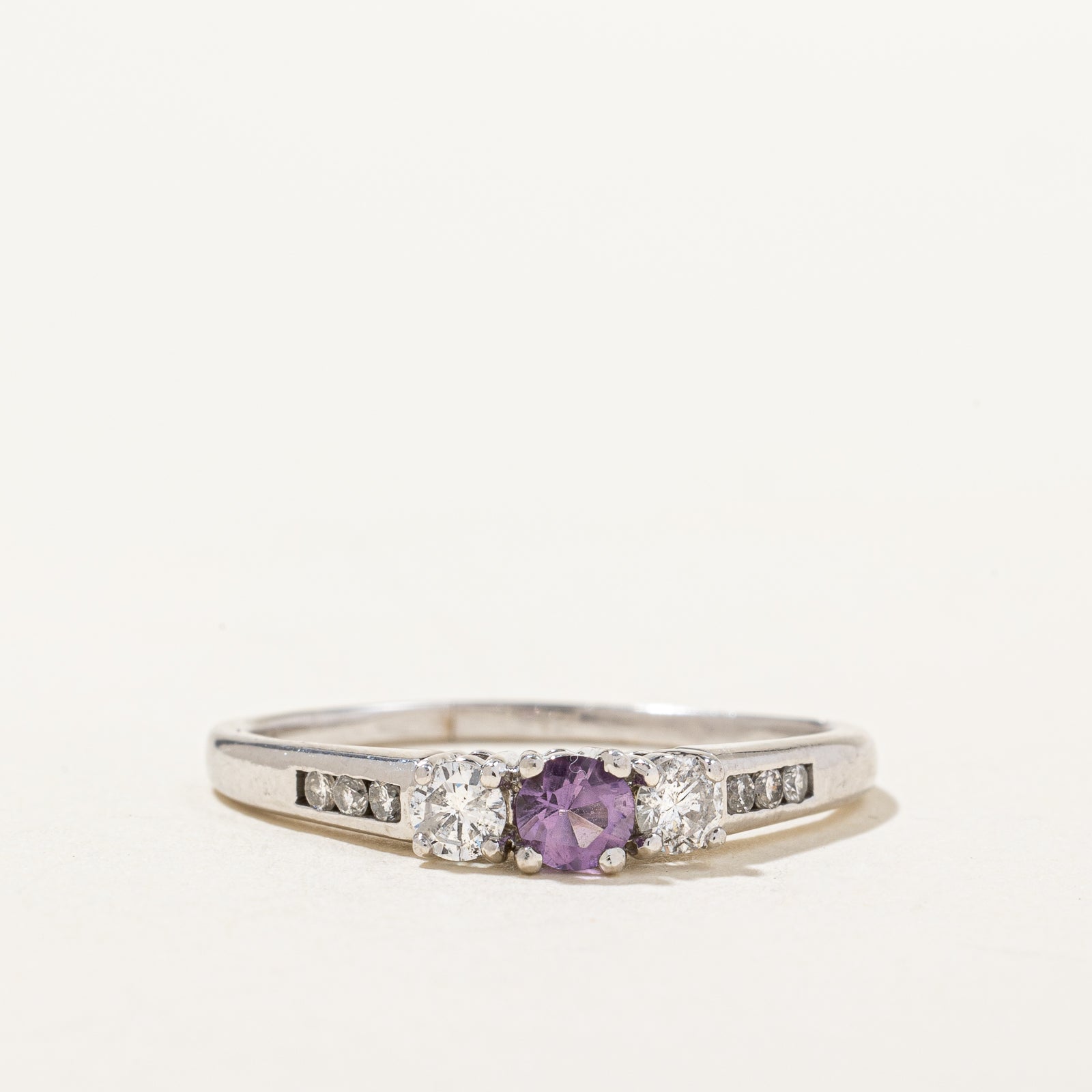 Amethyst & Diamond Ring | 0.21ct, 0.20ctw | SZ 9.5 |