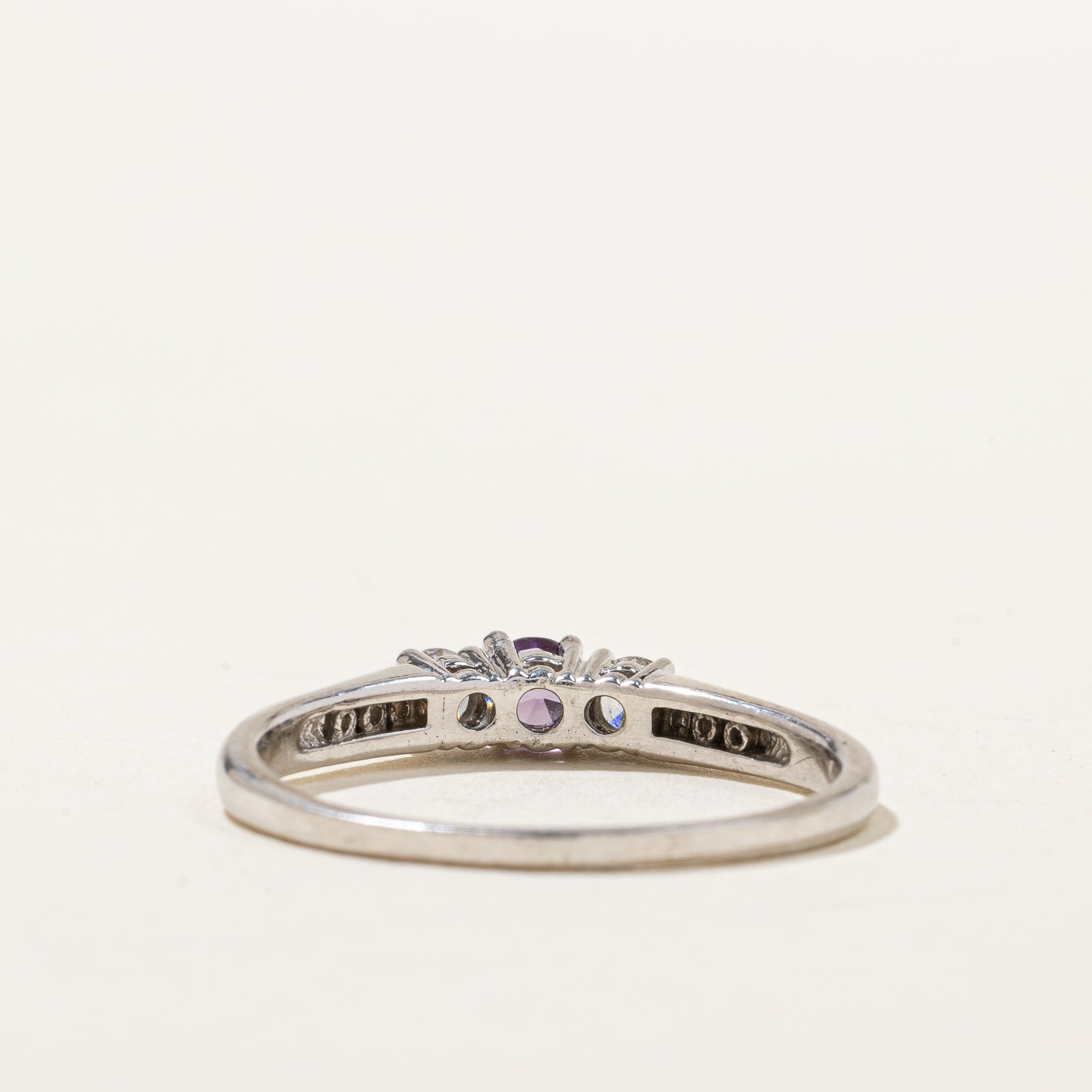 Amethyst & Diamond Ring | 0.21ct, 0.20ctw | SZ 9.5 |