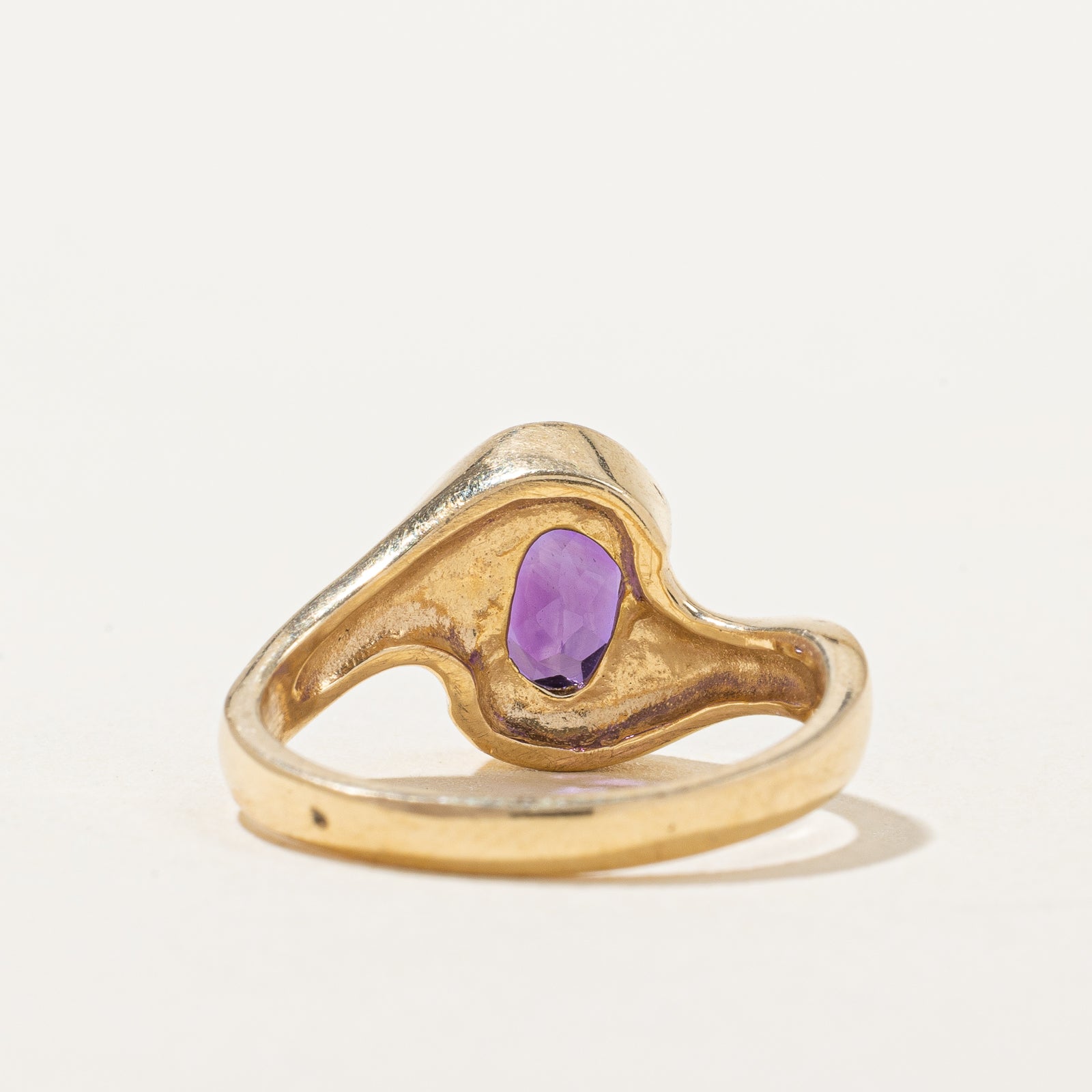 Bague contournante en améthyste | 1,10 ct | Taille 6 |