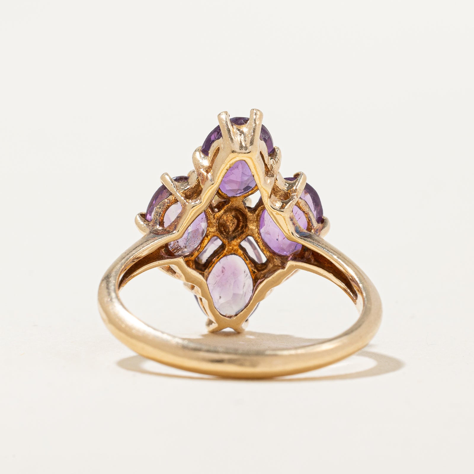 Amethyst & Seed Pearl Ring | 2.20ctw | SZ 5.5 |