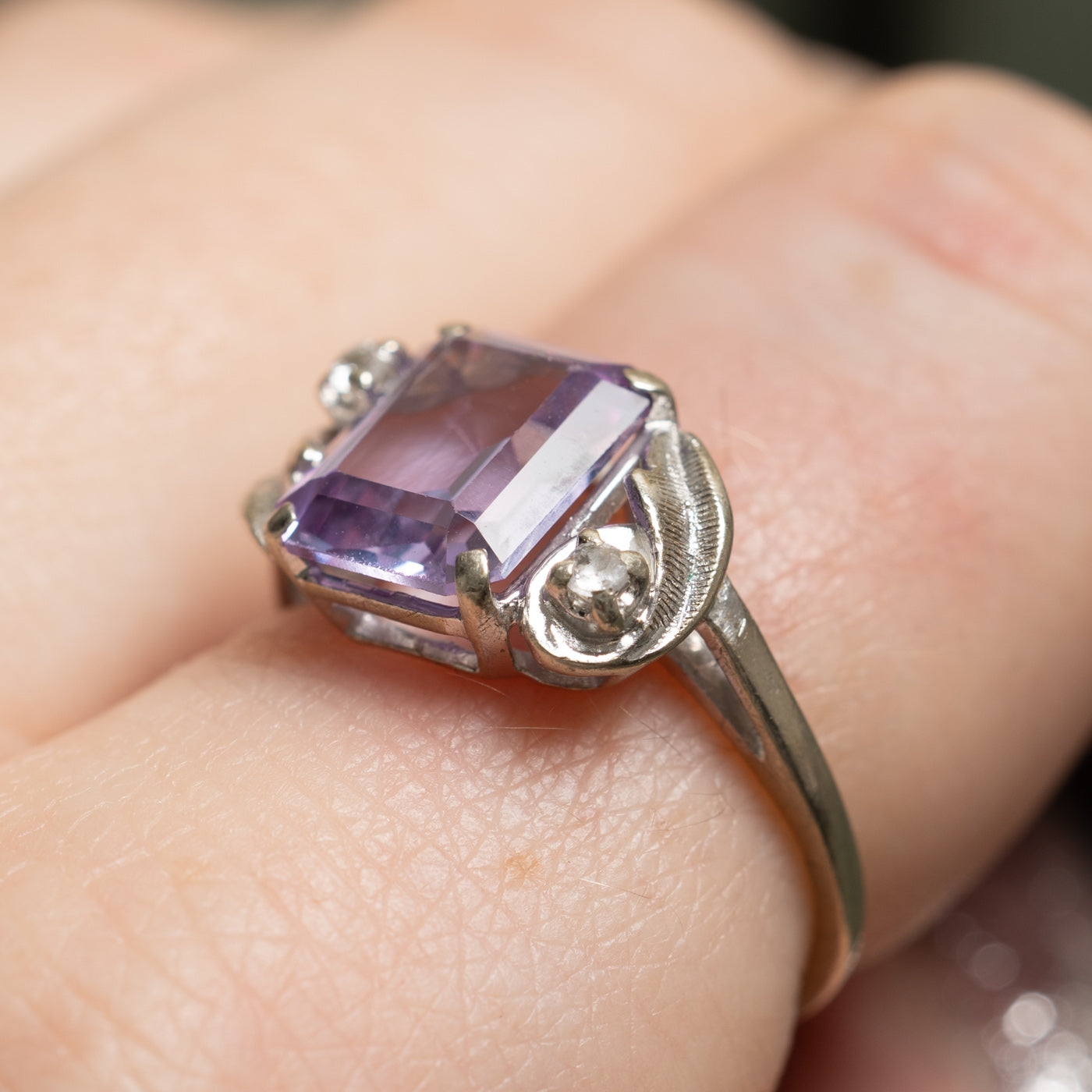 Synthetic Purple Sapphire & Spinel Ring | 3.60ct, 0.04ctw | SZ 6.25 |