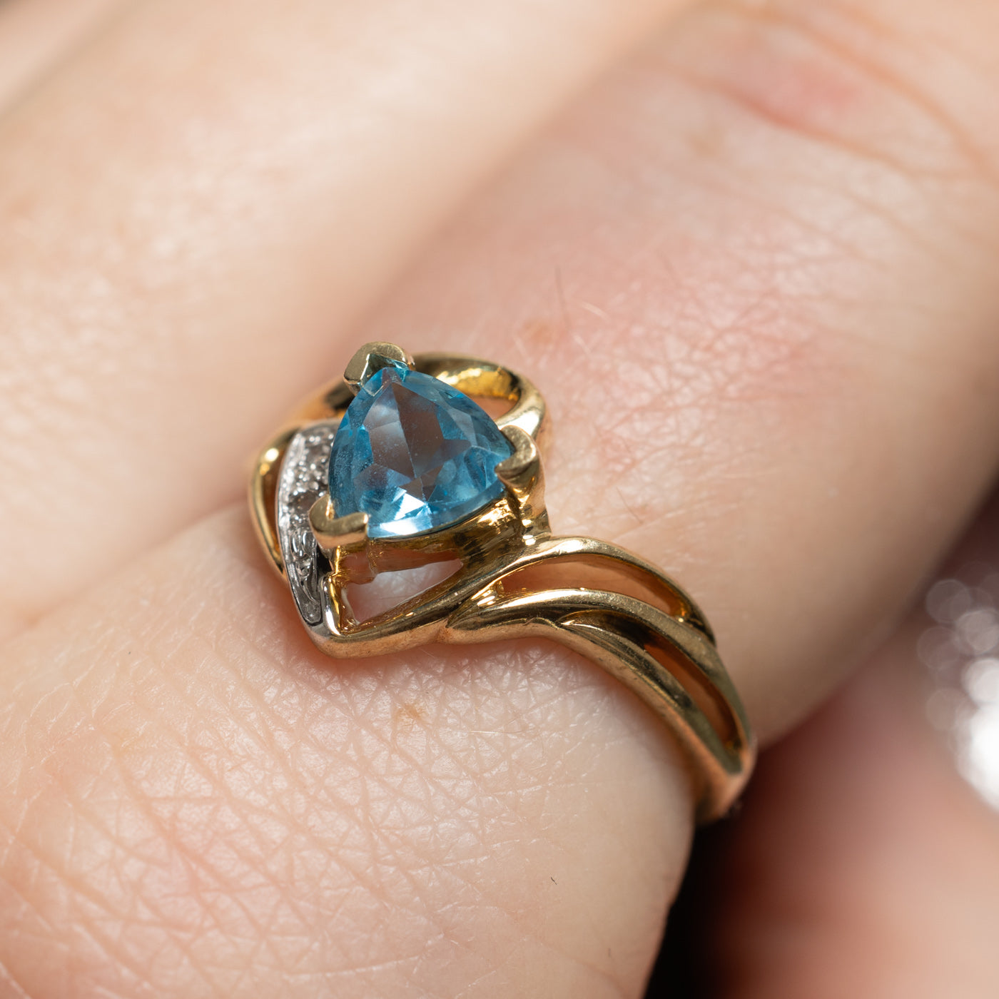 Topaz & Diamond Cocktail Ring | 0.70ctw, 0.01ctw | SZ 7 |