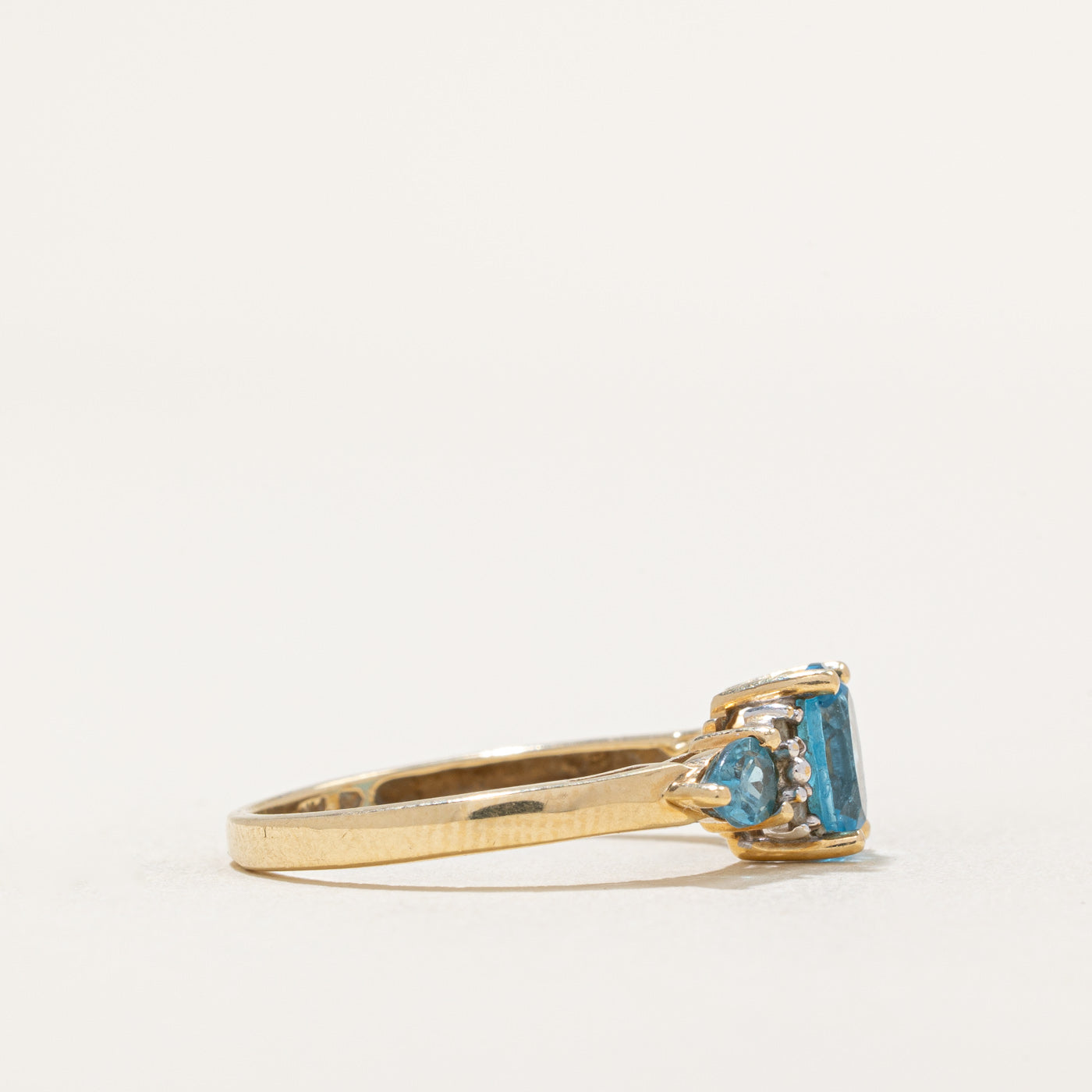 Mixed Cut Topaz & Diamond Ring | 1.24ctw, 0.02ctw | SZ 7 |