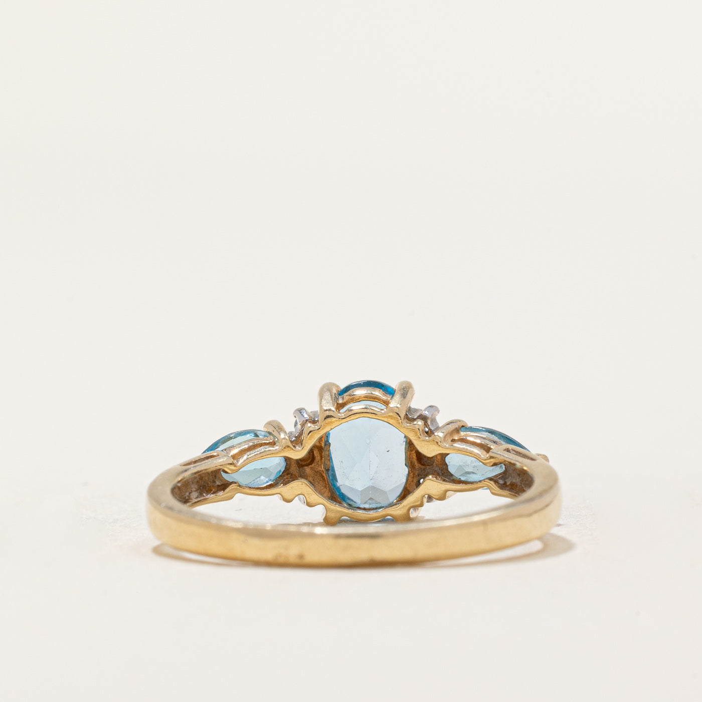Mixed Cut Topaz & Diamond Ring | 1.24ctw, 0.02ctw | SZ 7 |