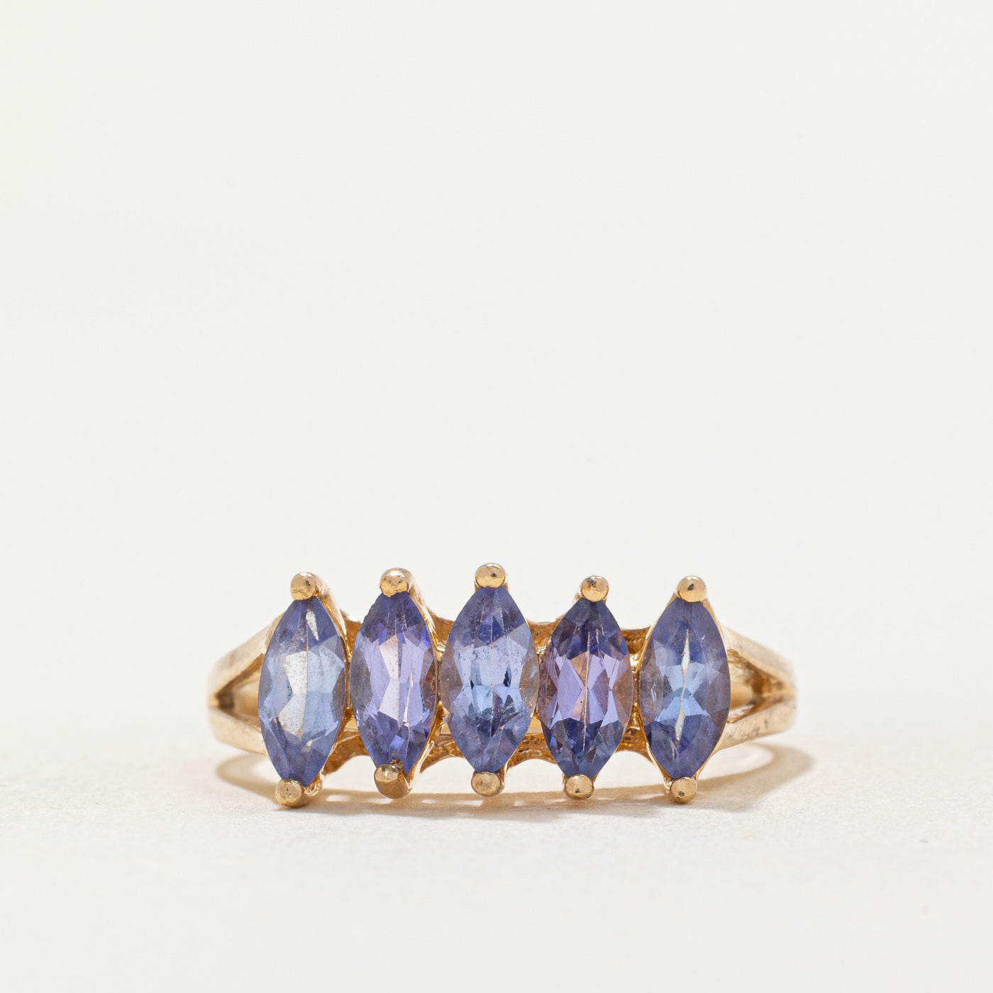 Five Stone Marquise Cut Tanzanite Ring | 1.00ctw | SZ 7.25 |