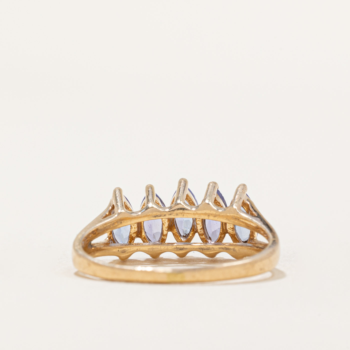 Five Stone Marquise Cut Tanzanite Ring | 1.00ctw | SZ 7.25 |