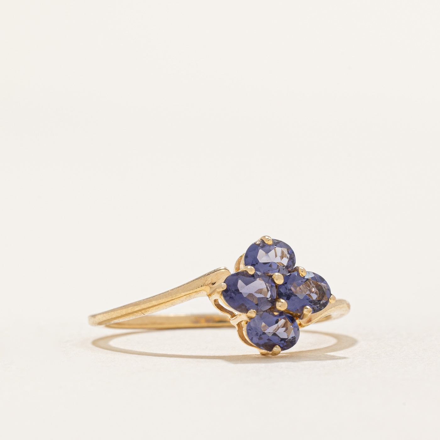 Bague en grappe de tanzanite | 0,60 ct | Taille 7 |