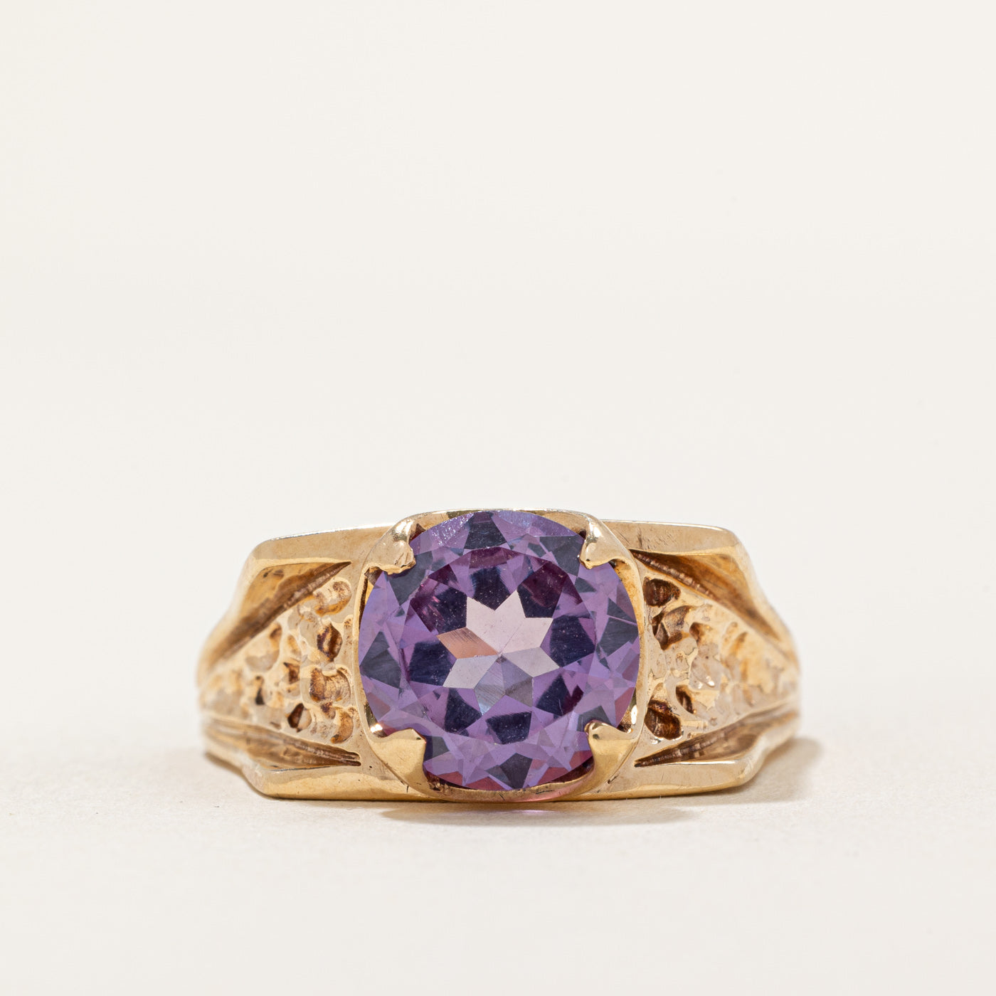 Synthetic Colour Change Sapphire Cocktail Ring | 3.60ct | SZ 9.5 |