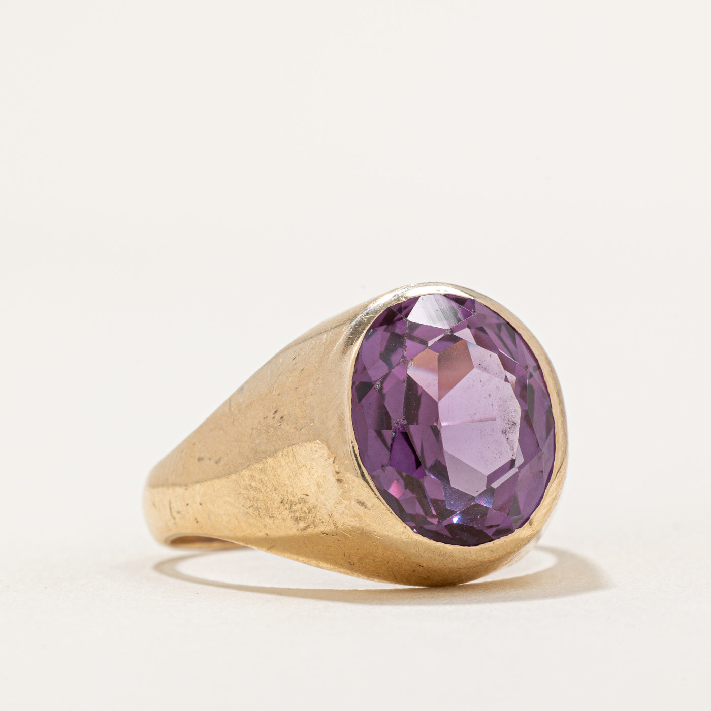 Synthetic Colour Change Sapphire Cocktail Ring | 7.60ct | SZ 11 |