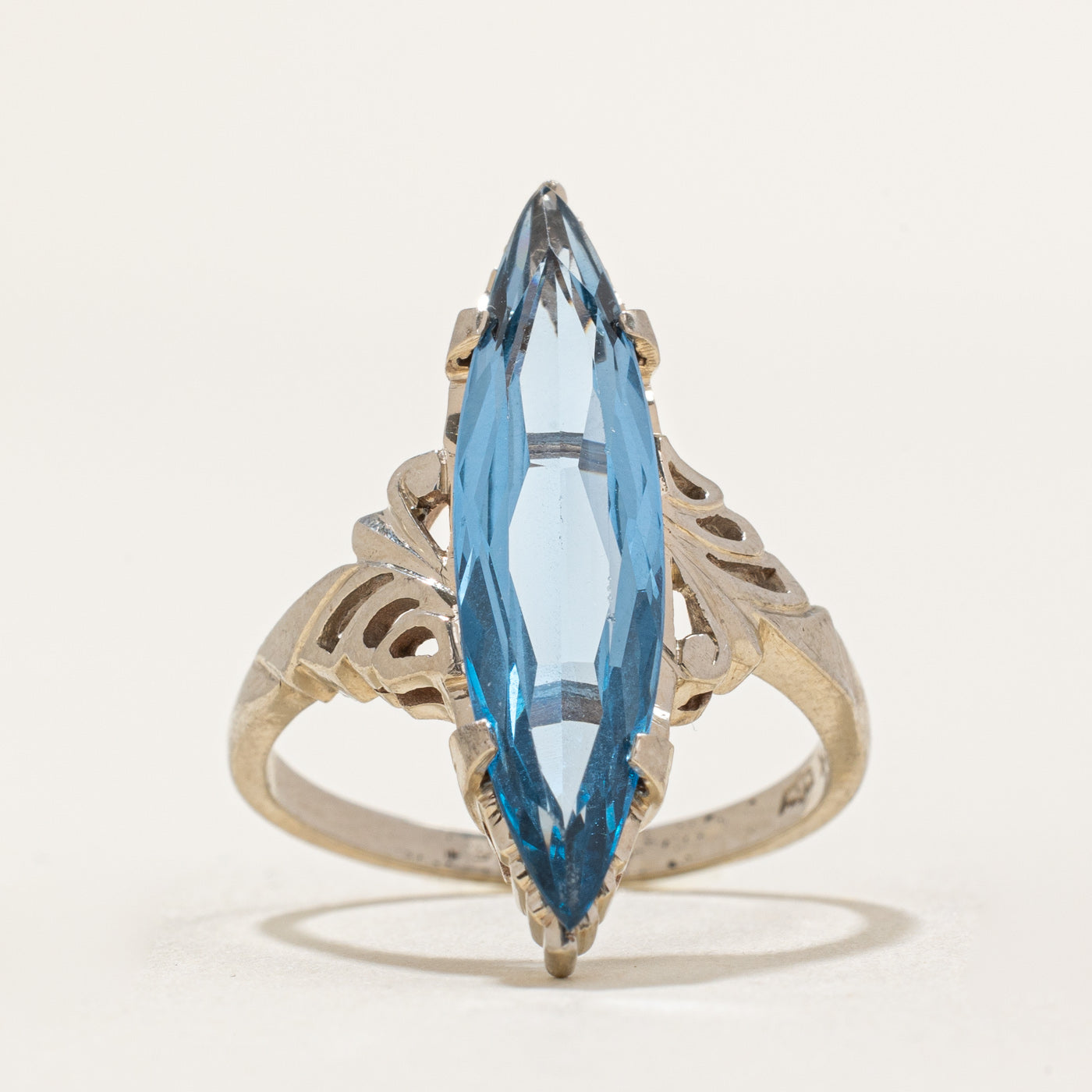 Synthetic Spinel Navette Ring | 3.00ct | SZ 6.25 |