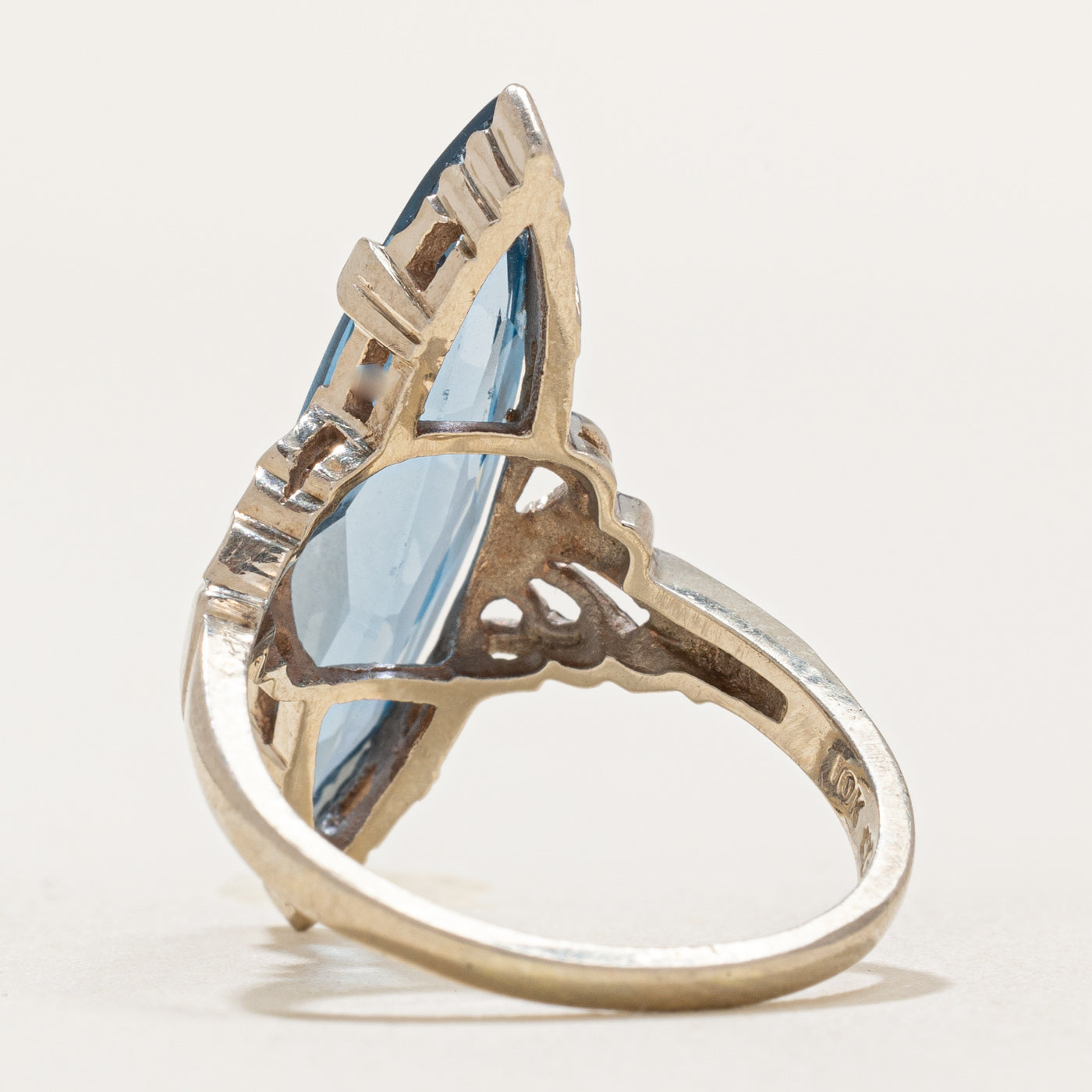 Synthetic Spinel Navette Ring | 3.00ct | SZ 6.25 |