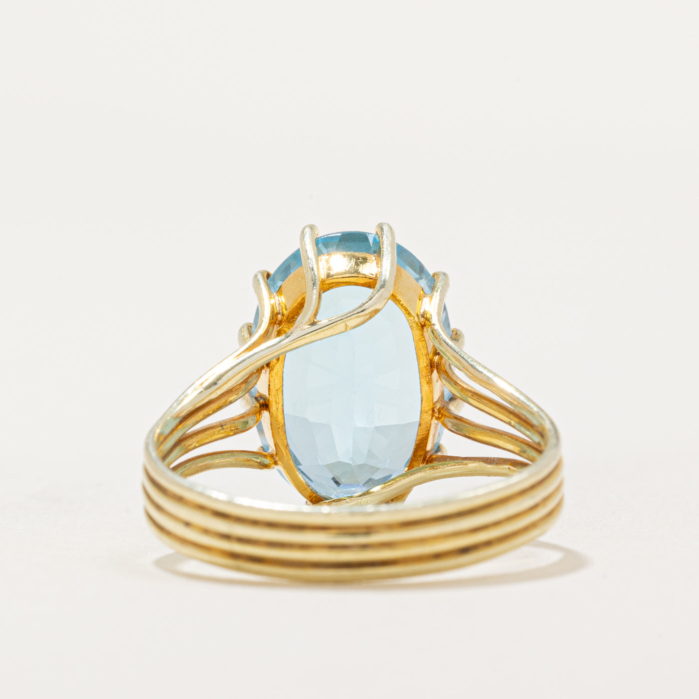 Oval Cut Topaz Cocktail Ring | 7.00ct | SZ 7.25 |