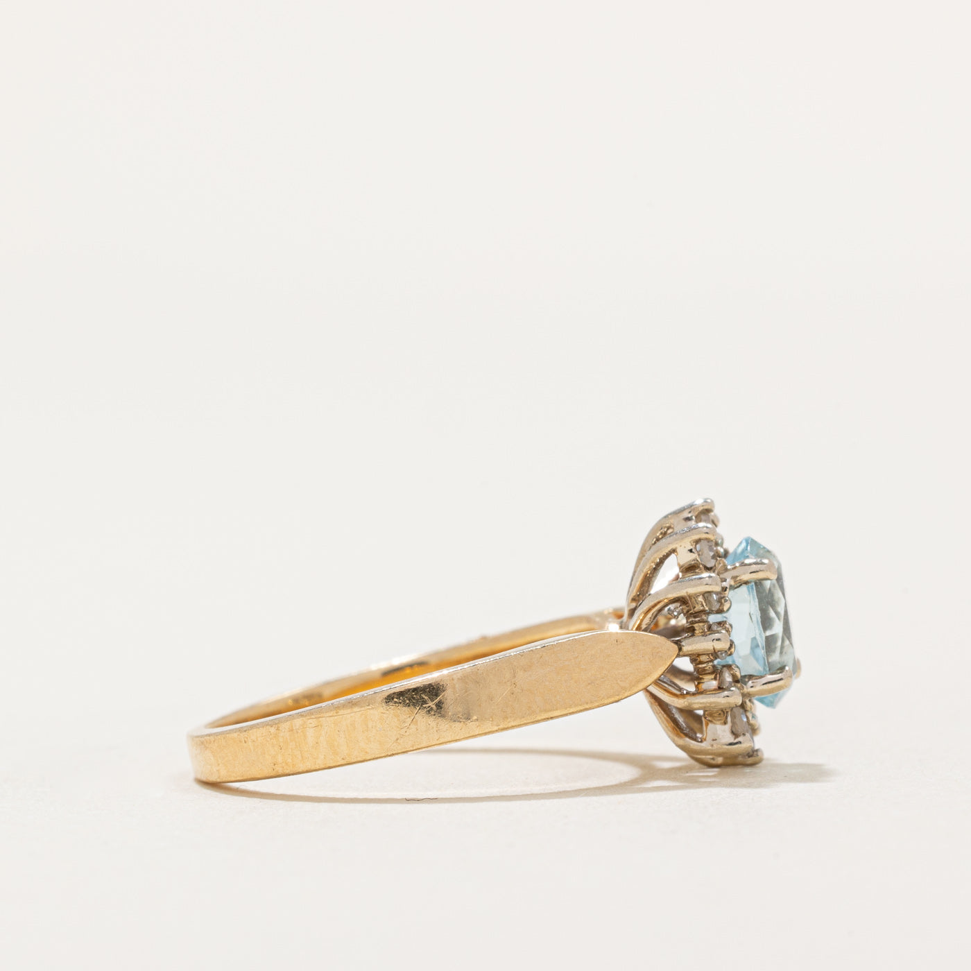 Topaz & Diamond Petal Ring | 0.75ct, 0.10ctw | SZ 4.5 |